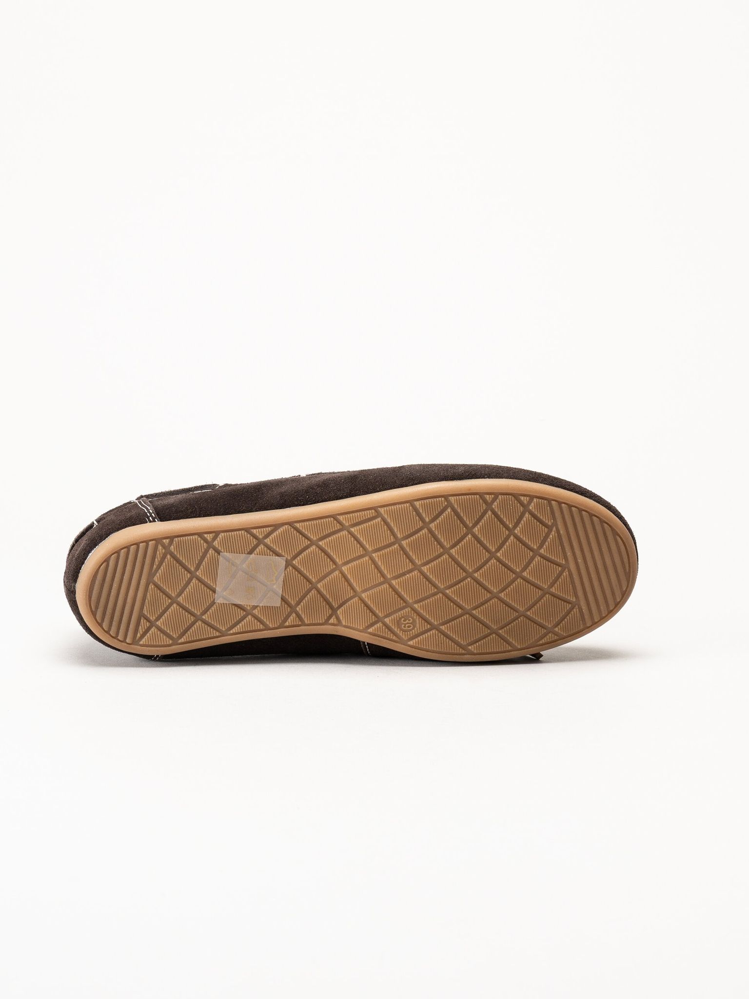 Duffy - Maucini Due - Mörkbruna loafers i mocka
