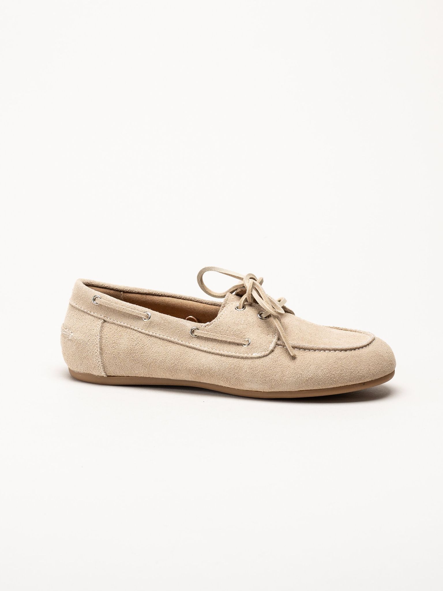 Duffy - Maucini Due - Beige loafers i mocka