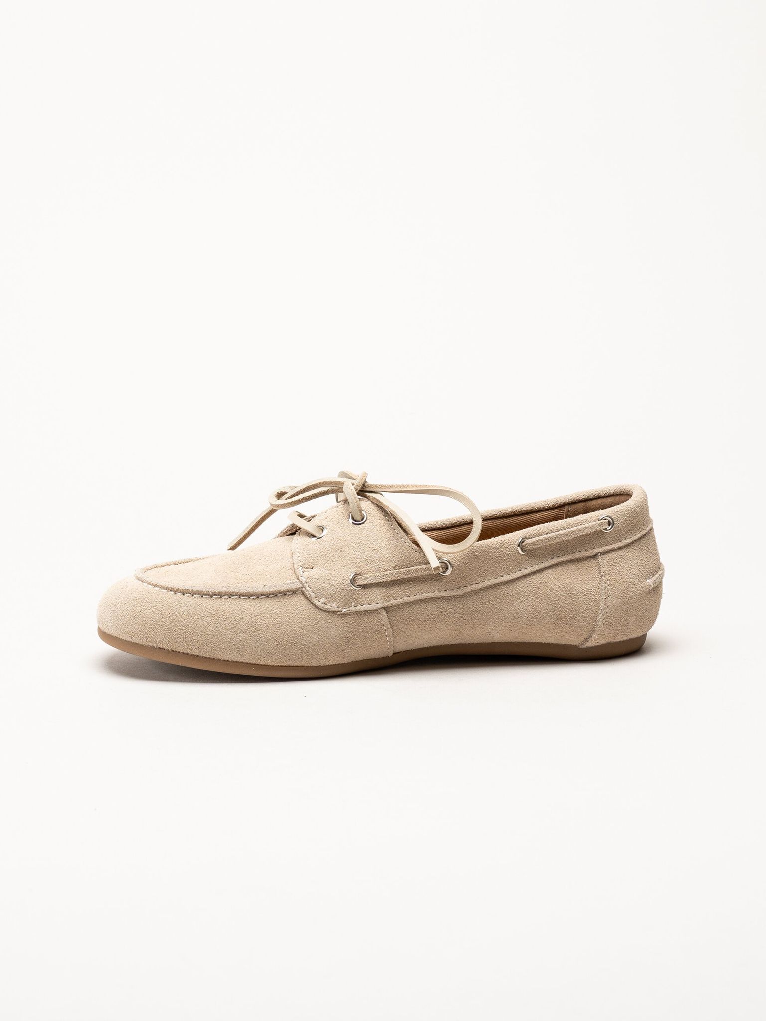 Duffy - Maucini Due - Beige loafers i mocka
