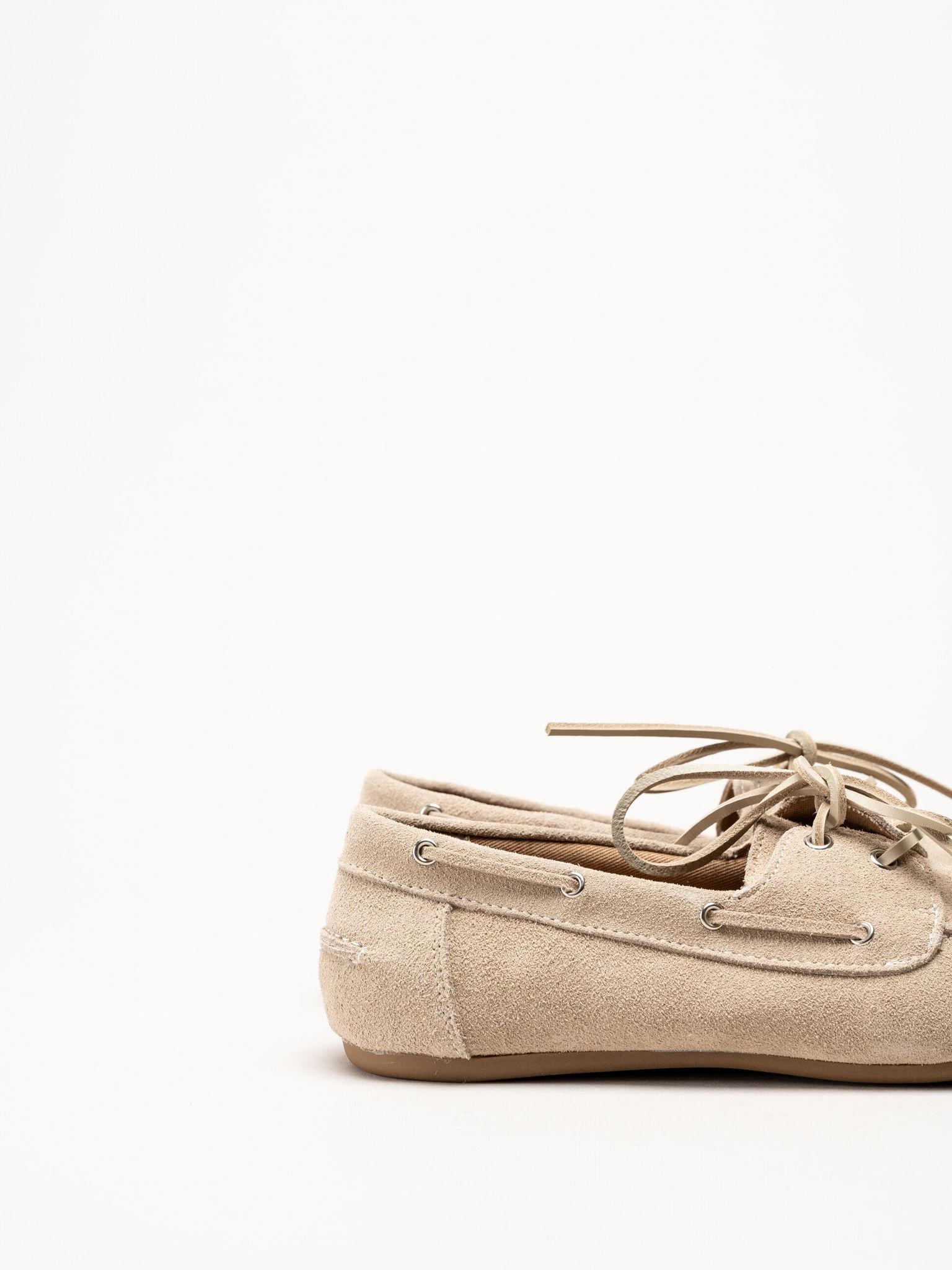 Duffy - Maucini Due - Beige loafers i mocka