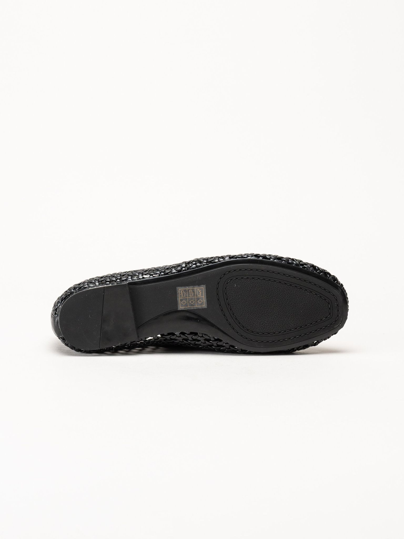 Duffy - Svarta flätade loafers