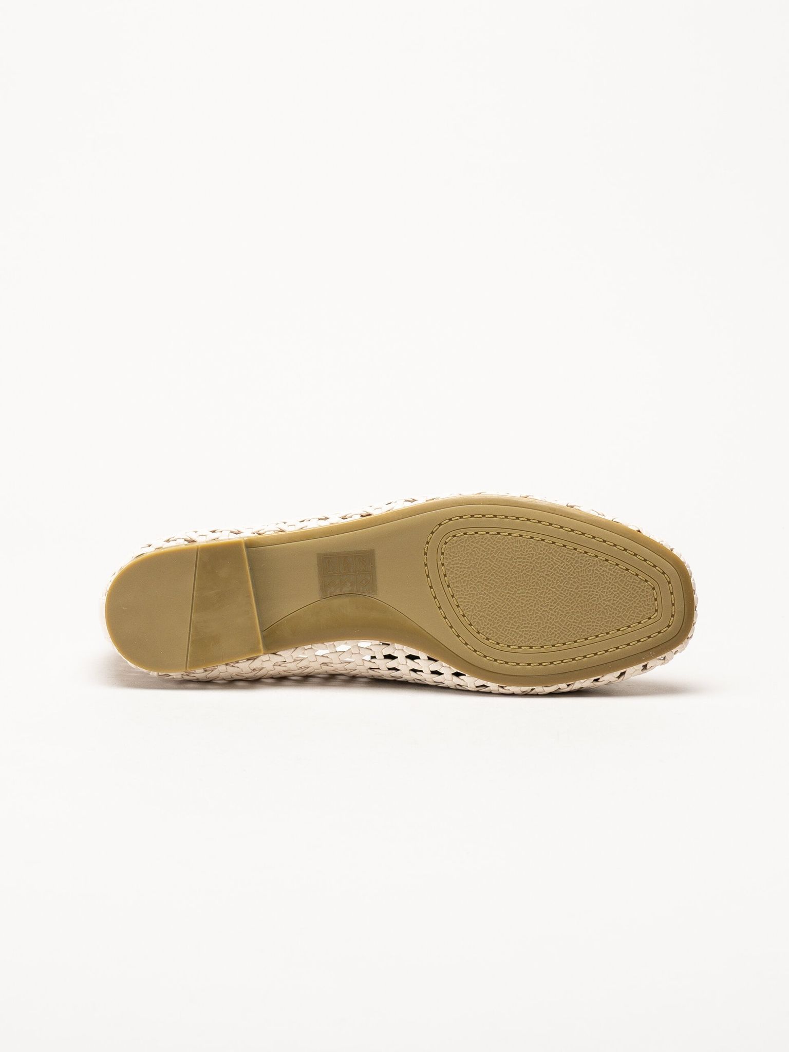 Duffy - Beige flätad ballerinaskor