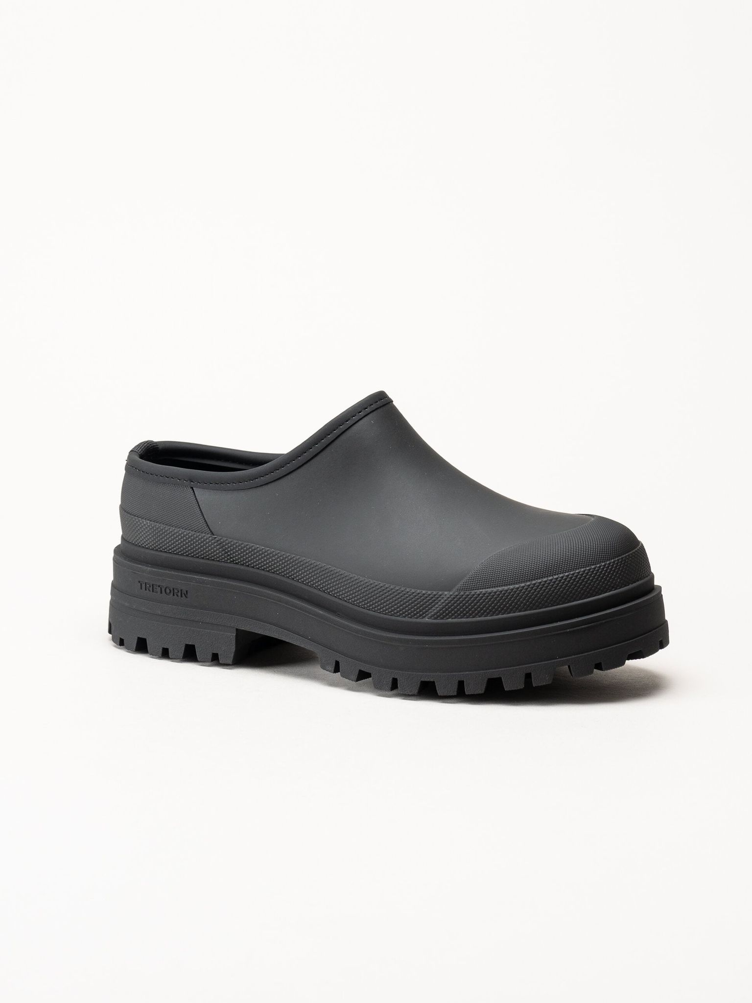 Tretorn - Ari Clog - Svarta slip on skor i naturgummi