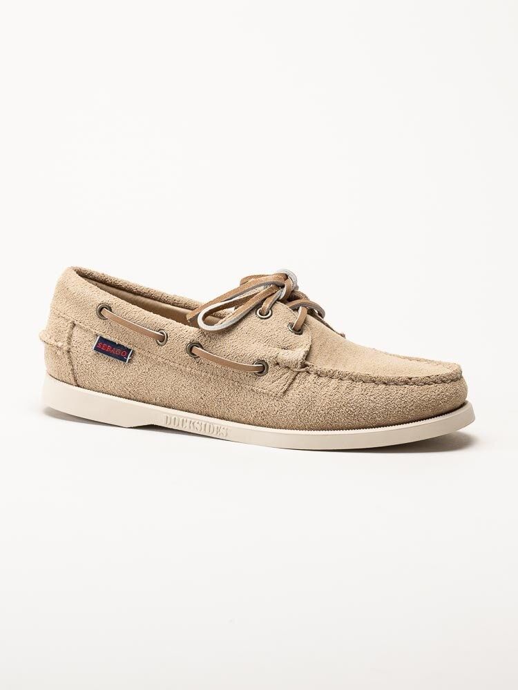 Sebago - Portland Flesh Out - Beige seglarsko i mocka