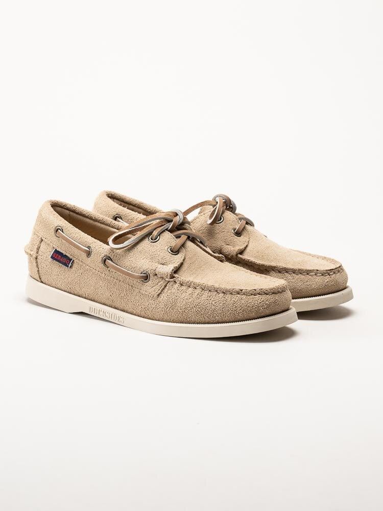 Sebago - Portland Flesh Out - Beige seglarsko i mocka