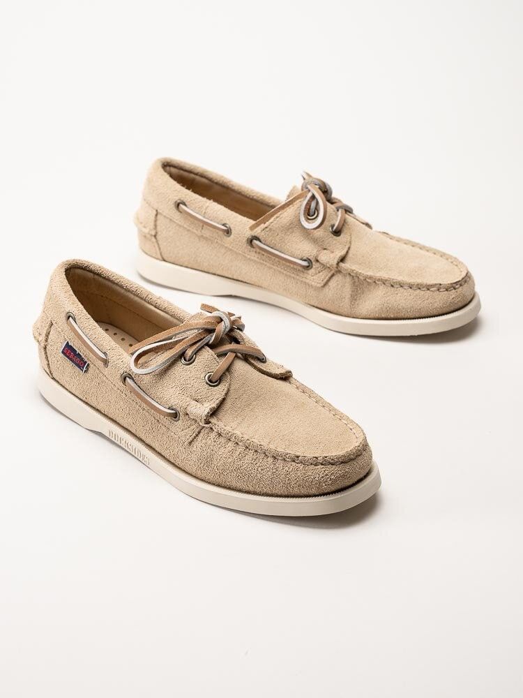 Sebago - Portland Flesh Out - Beige seglarsko i mocka