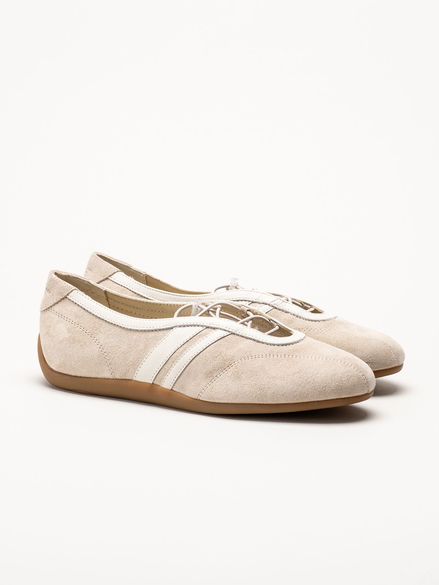Vagabond - Hollie - Offwhite sportiga ballerinaskor