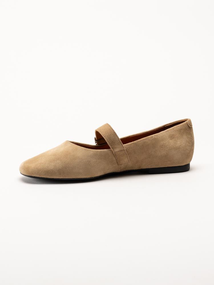 Vagabond - Jolin - Beige ballerinaskor i mocka
