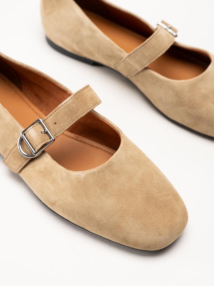 Vagabond - Jolin - Beige ballerinaskor i mocka