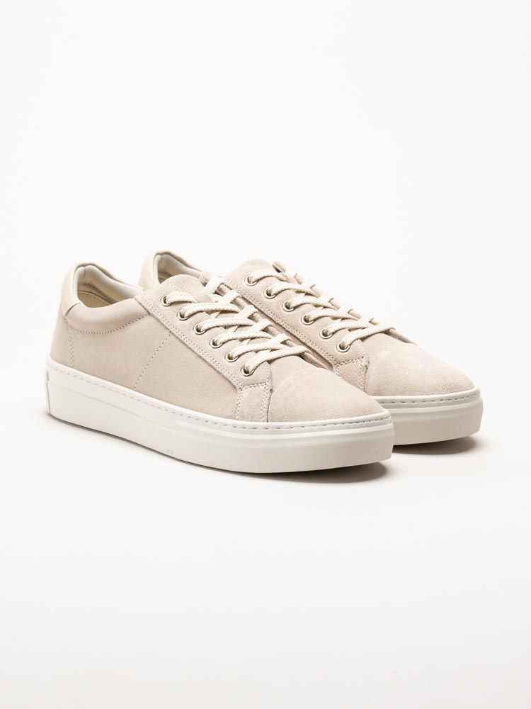 Vagabond - Zoe - Ljusbeige sneakers i mocka