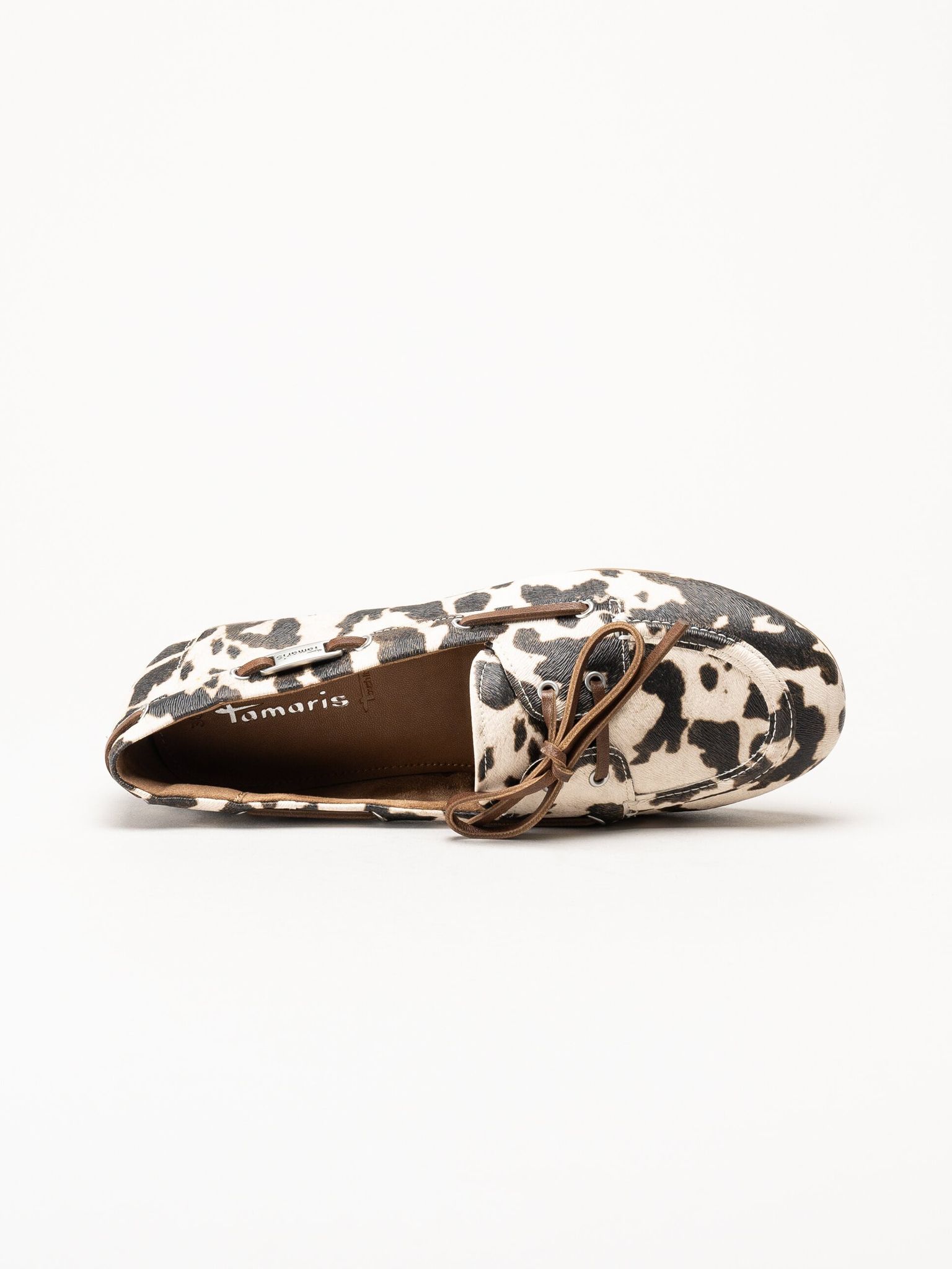 Tamaris - Djurmönstrade loafers i skinnimitation