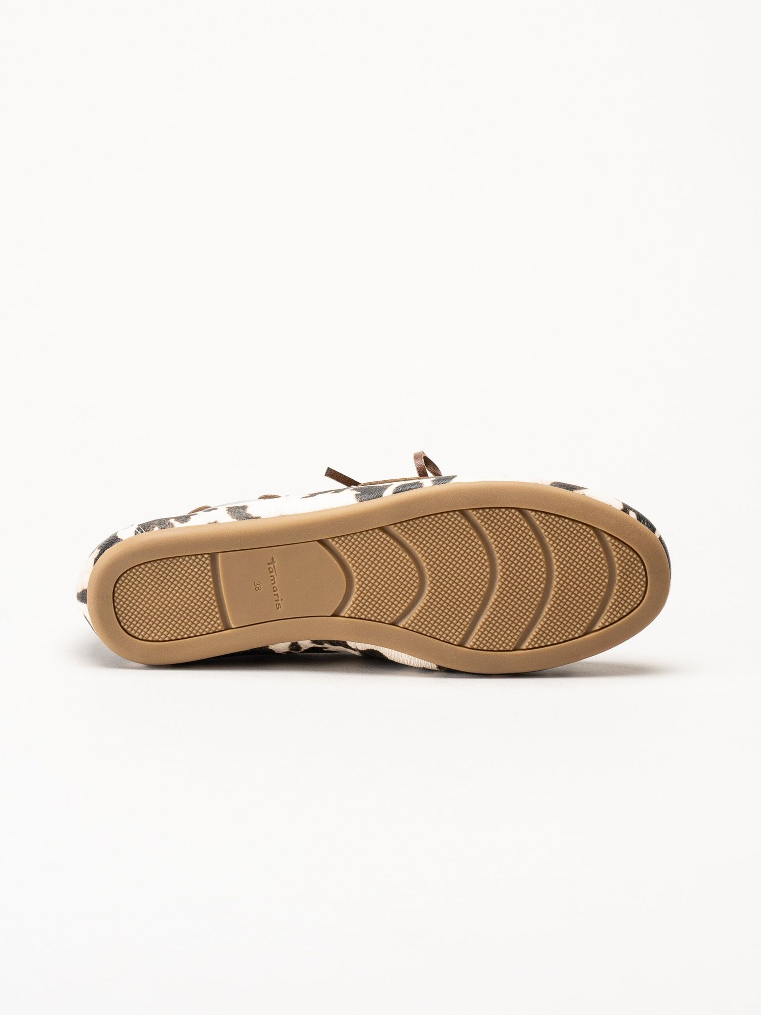 Tamaris - Djurmönstrade loafers i skinnimitation