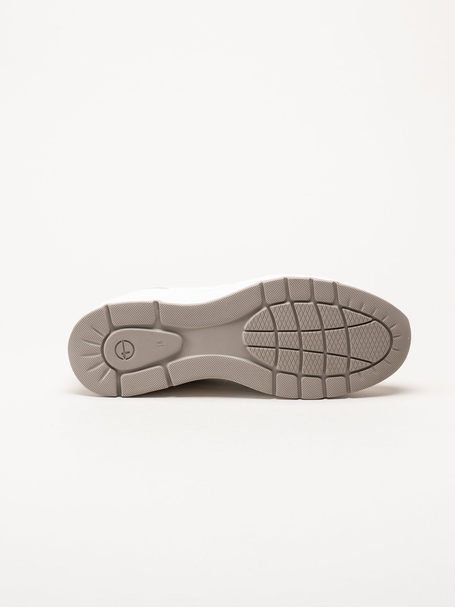 Tamaris - Vita sneakers i skinn