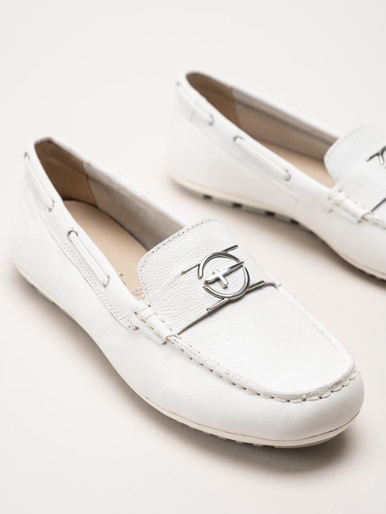 Tamaris - Vita loafers i skinn