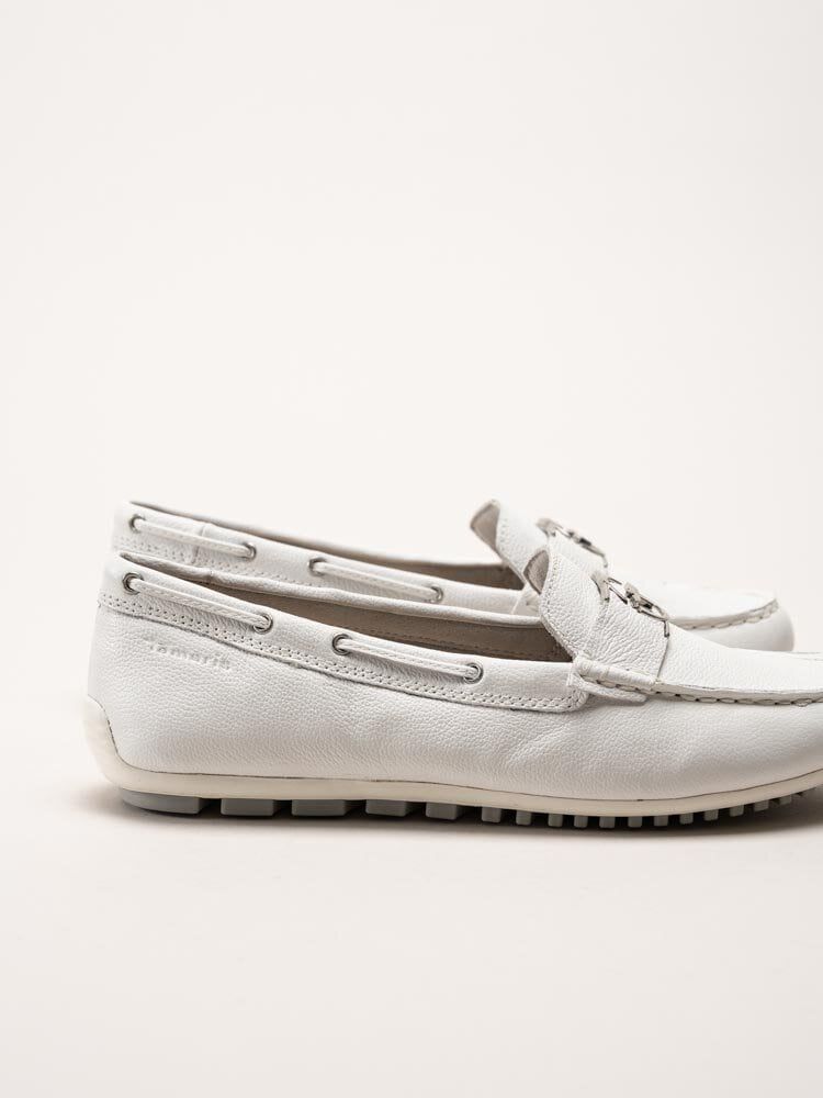 Tamaris - Vita loafers i skinn