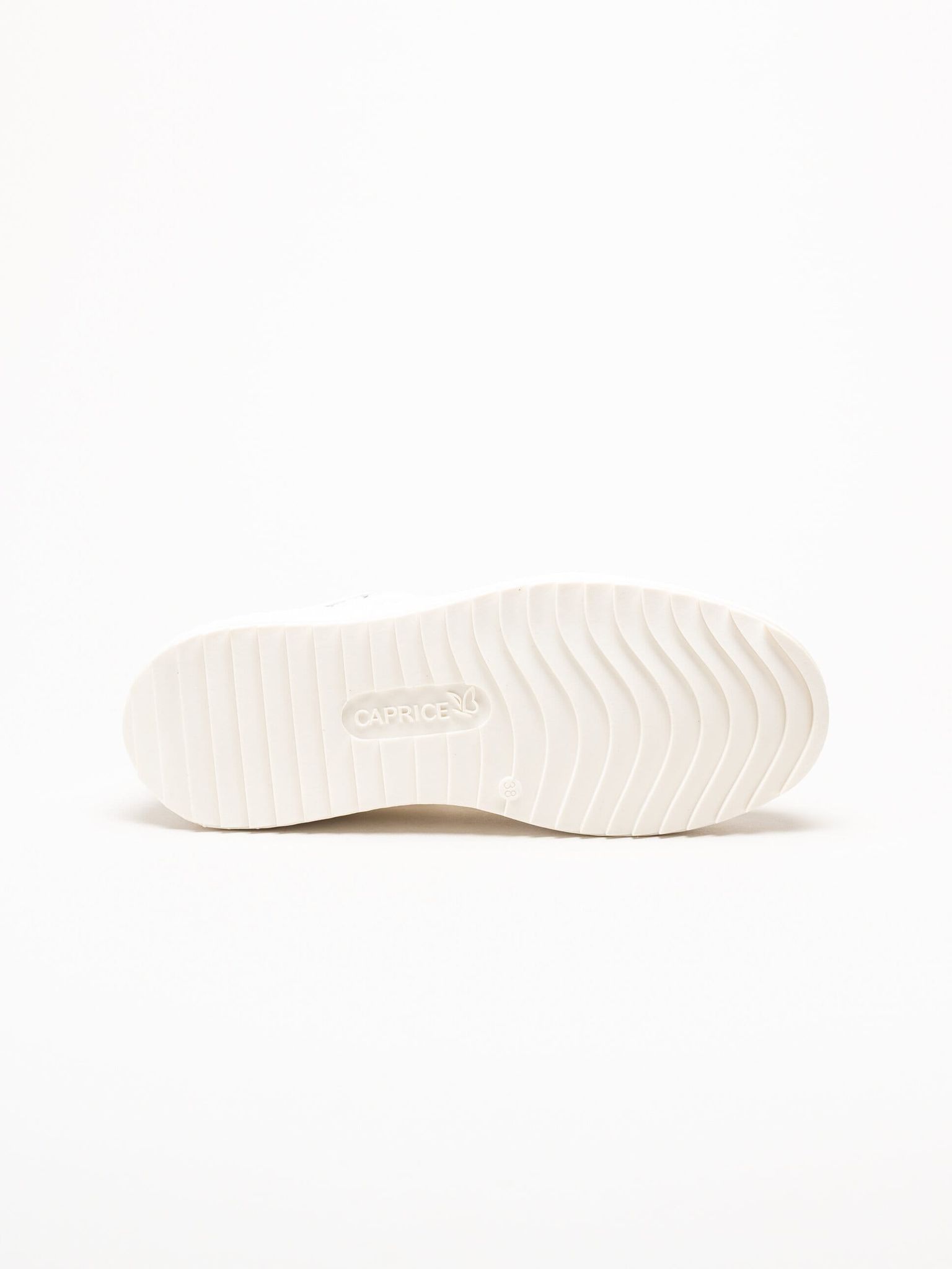 Caprice - Vita broderade sneakers