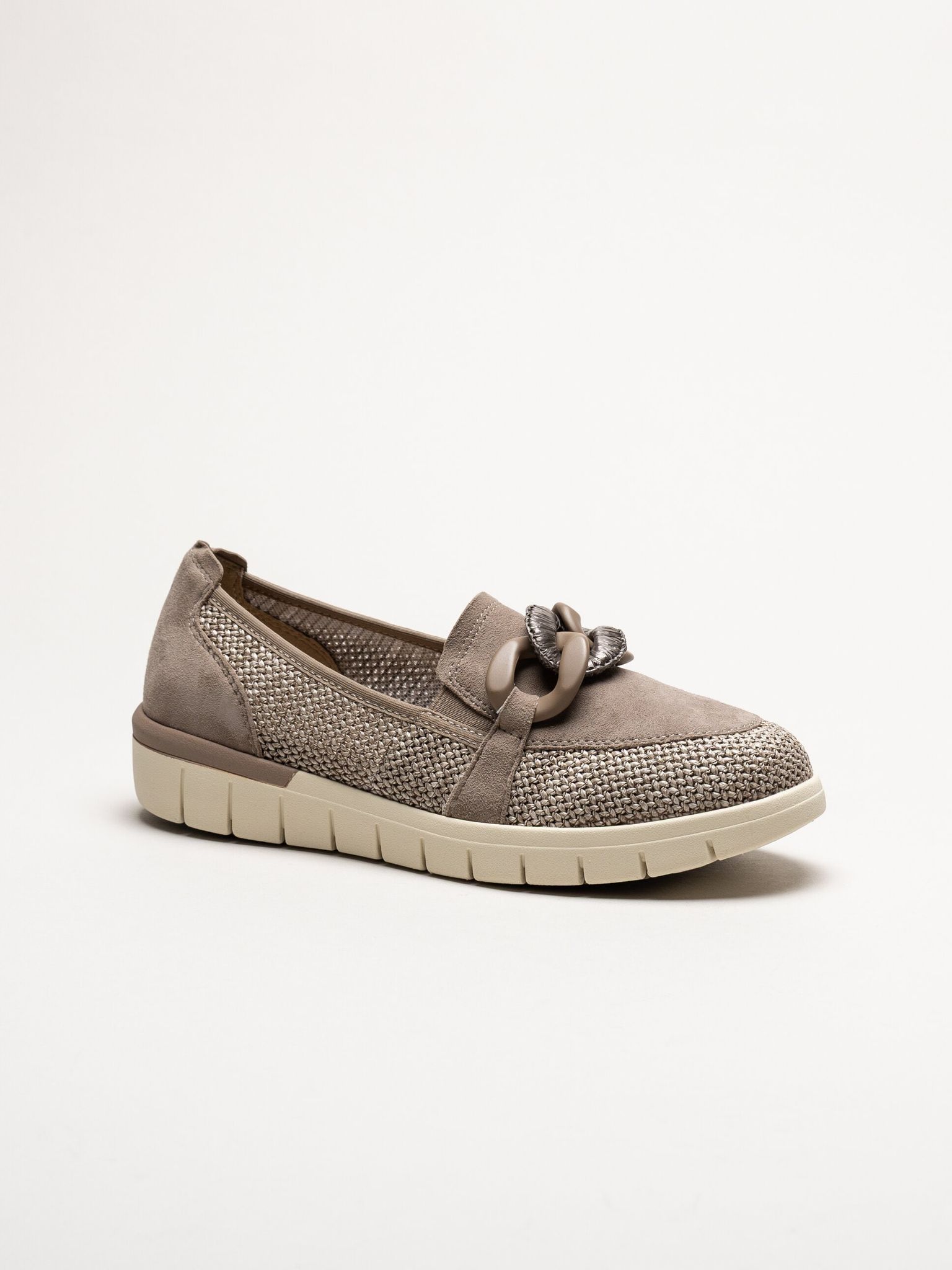 Caprice - Bruna pennyloafers i mocka