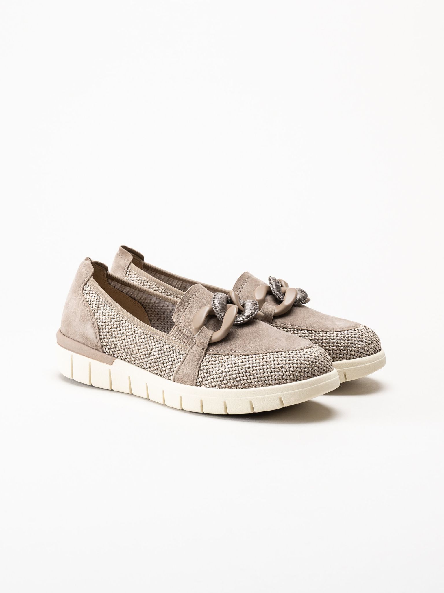 Caprice - Bruna pennyloafers i mocka