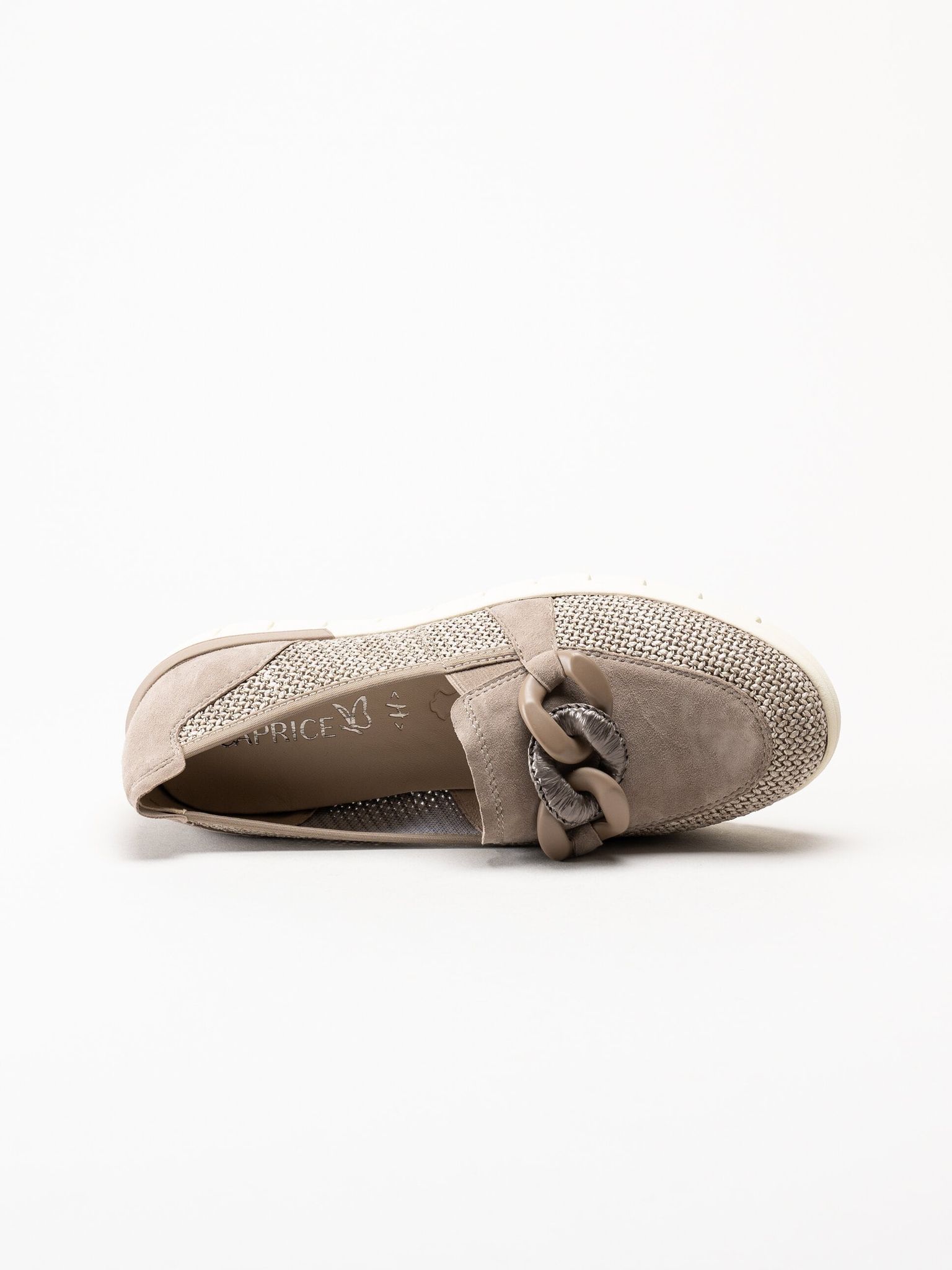 Caprice - Bruna pennyloafers i mocka