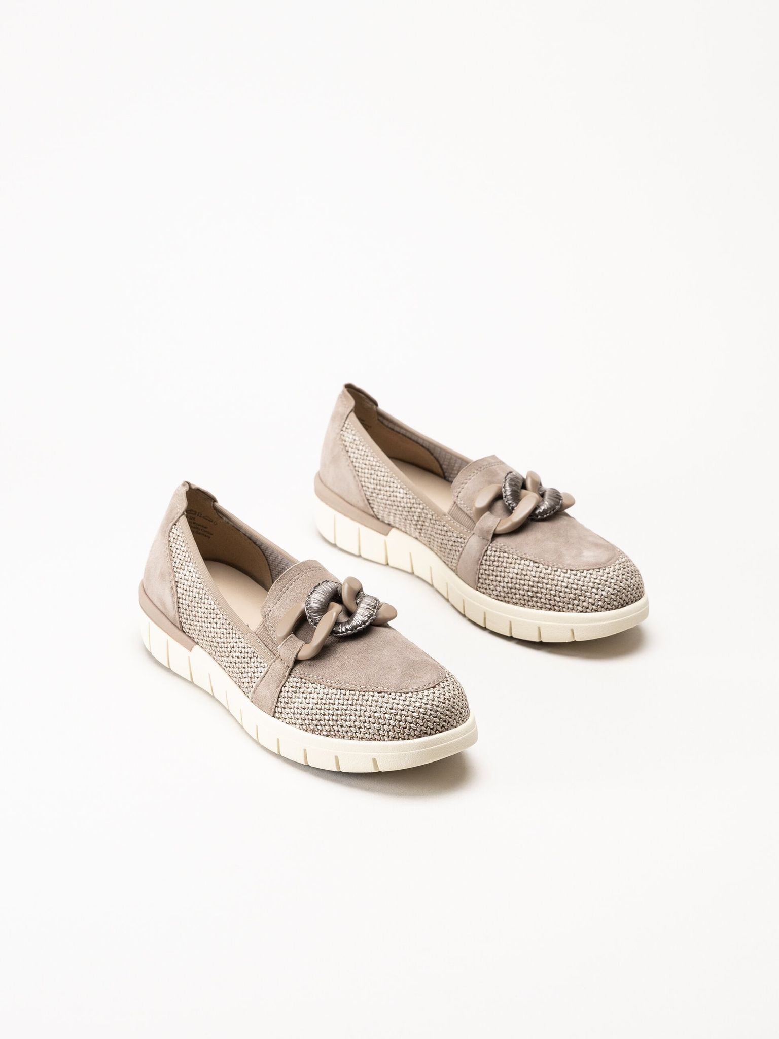 Caprice - Bruna pennyloafers i mocka
