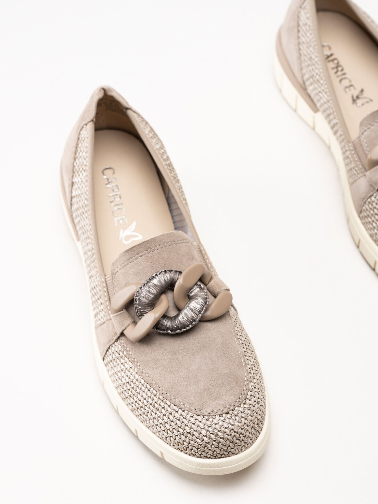 Caprice - Bruna pennyloafers i mocka