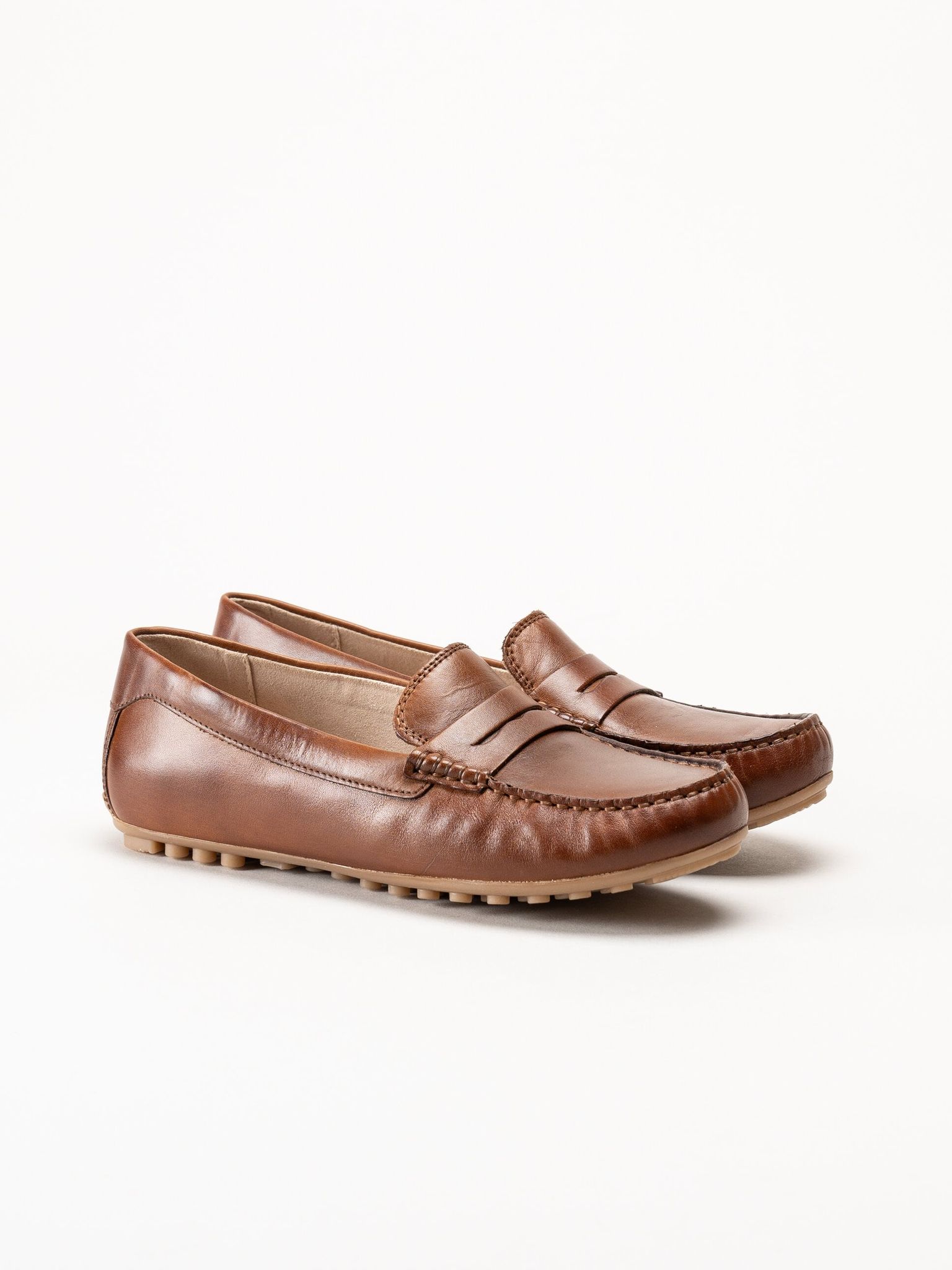 Caprice - Bruna loafers i skinn
