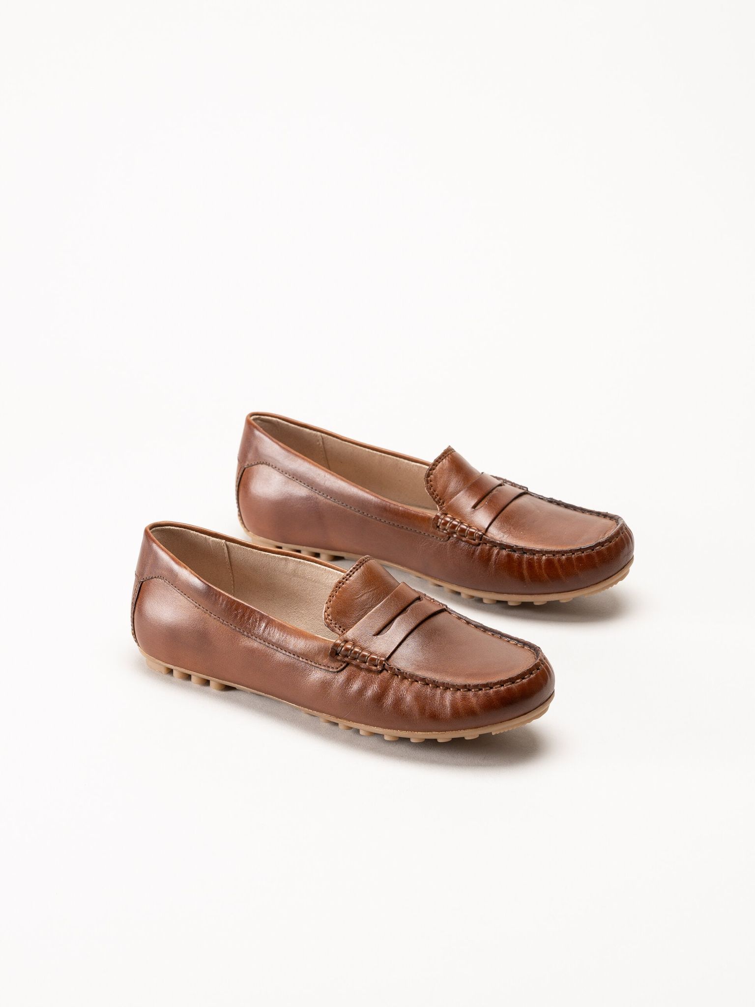 Caprice - Bruna loafers i skinn