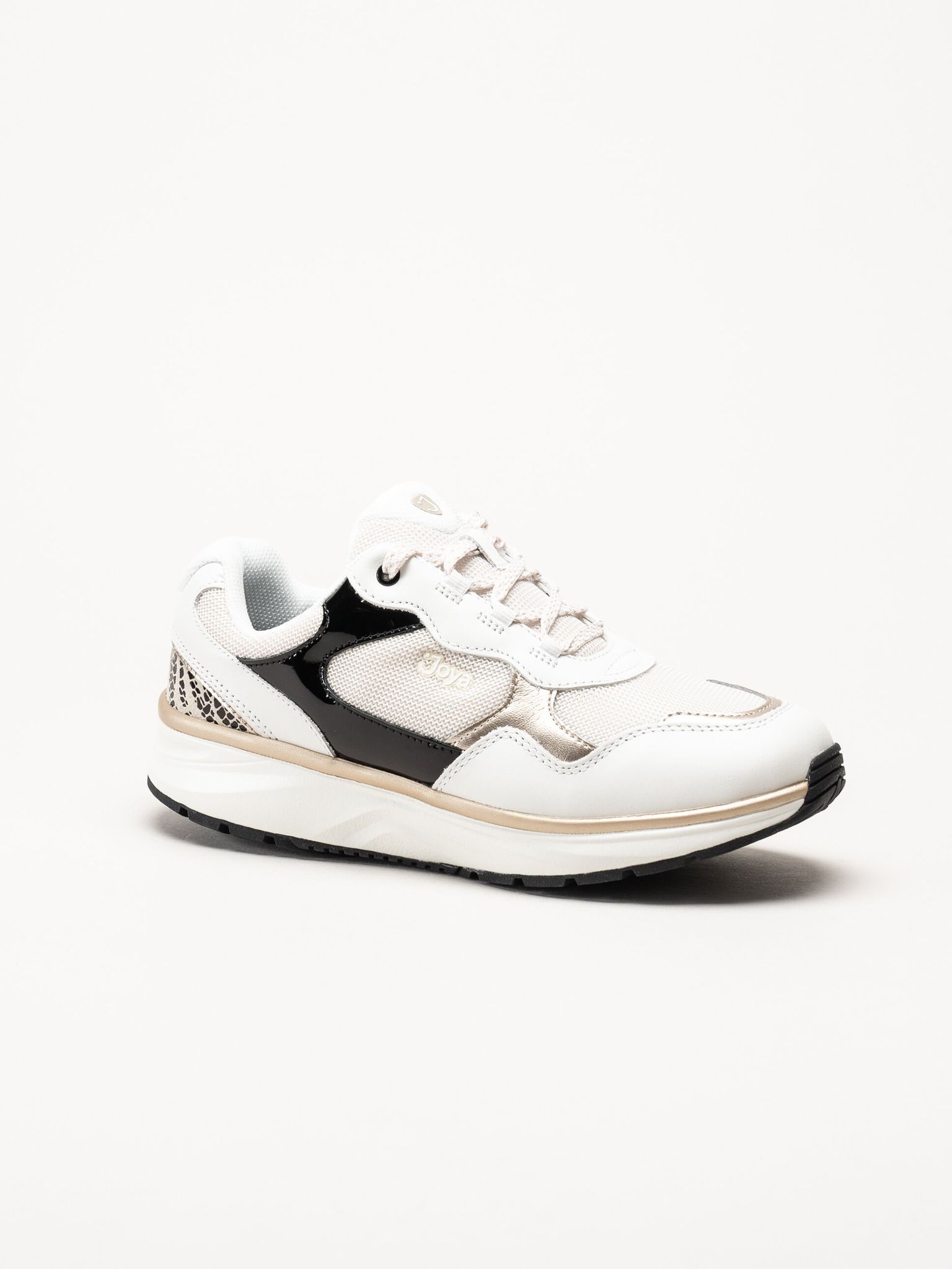 Joya - Tina III - Vita sneakers i skinn och mesh