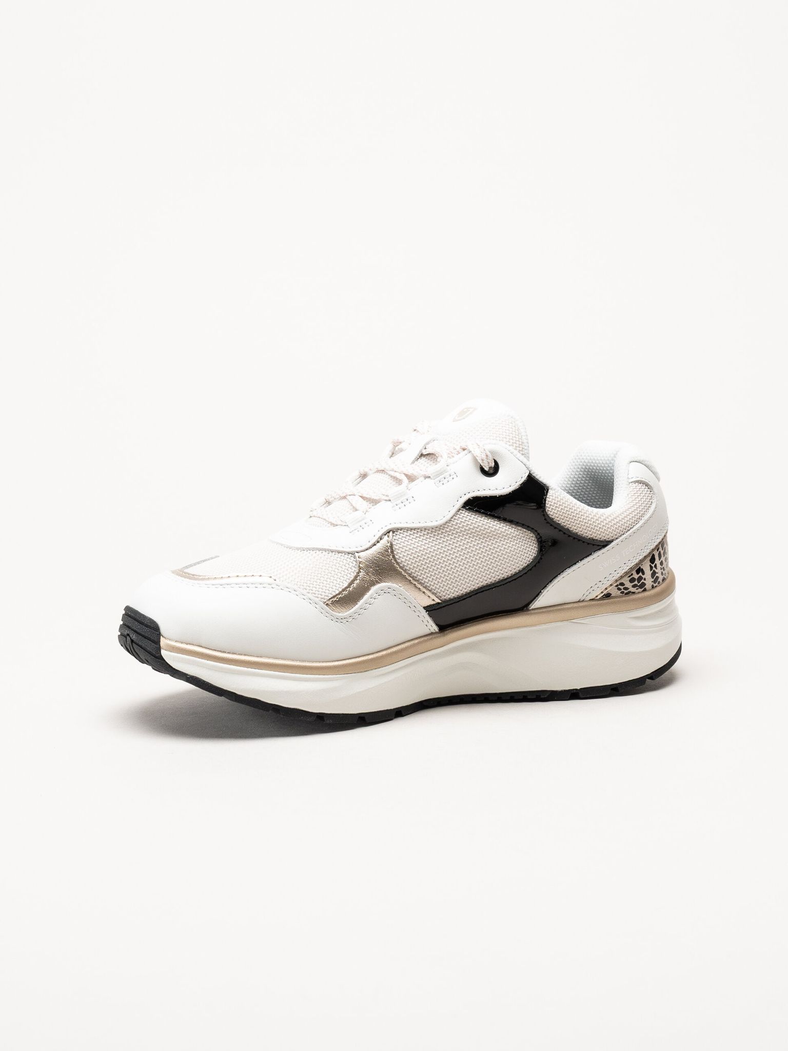 Joya - Tina III - Vita sneakers i skinn och mesh