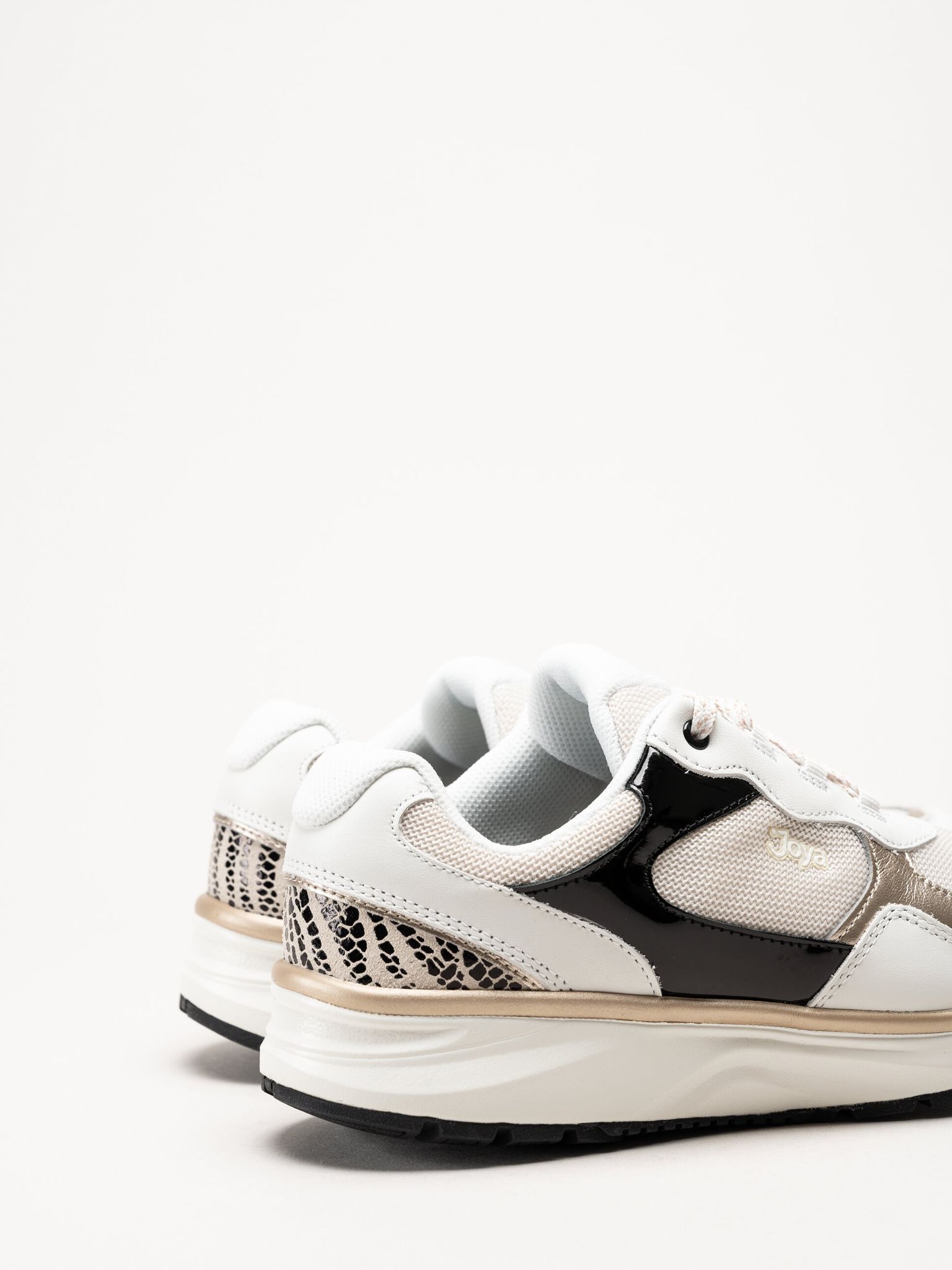Joya - Tina III - Vita sneakers i skinn och mesh