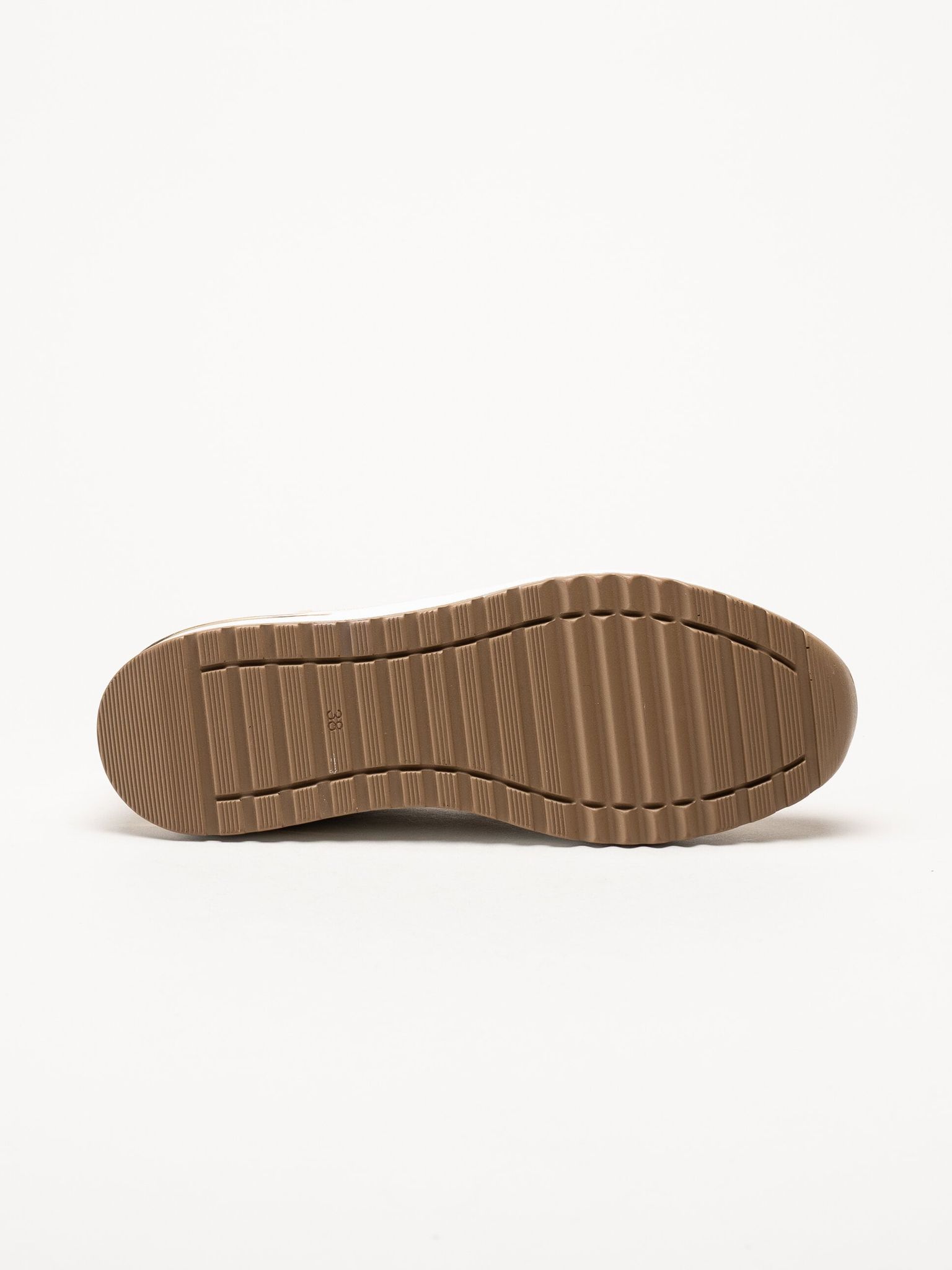 Marco Tozzi - Beige ballerinaskor i mesh