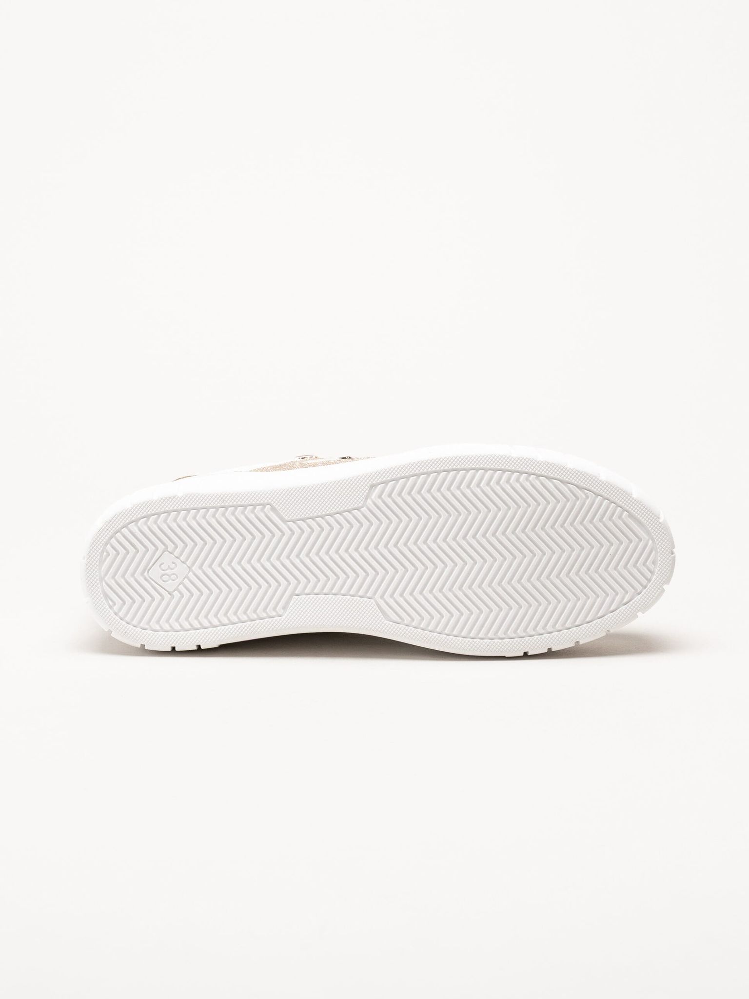 Marco Tozzi - Vita sneakers med dragkedja