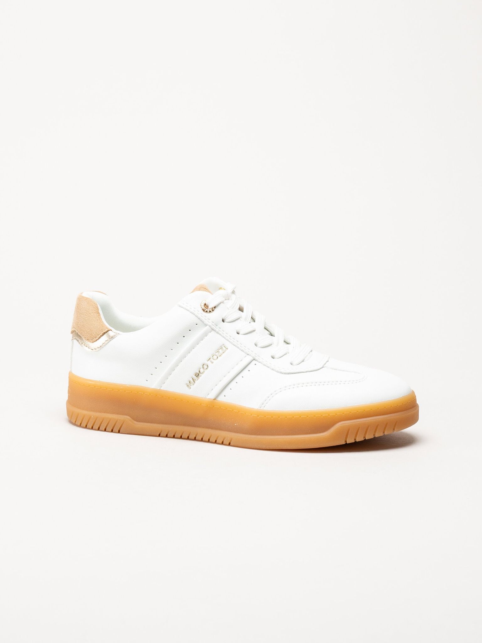 Marco Tozzi - Vita sneakers i skinnimitation