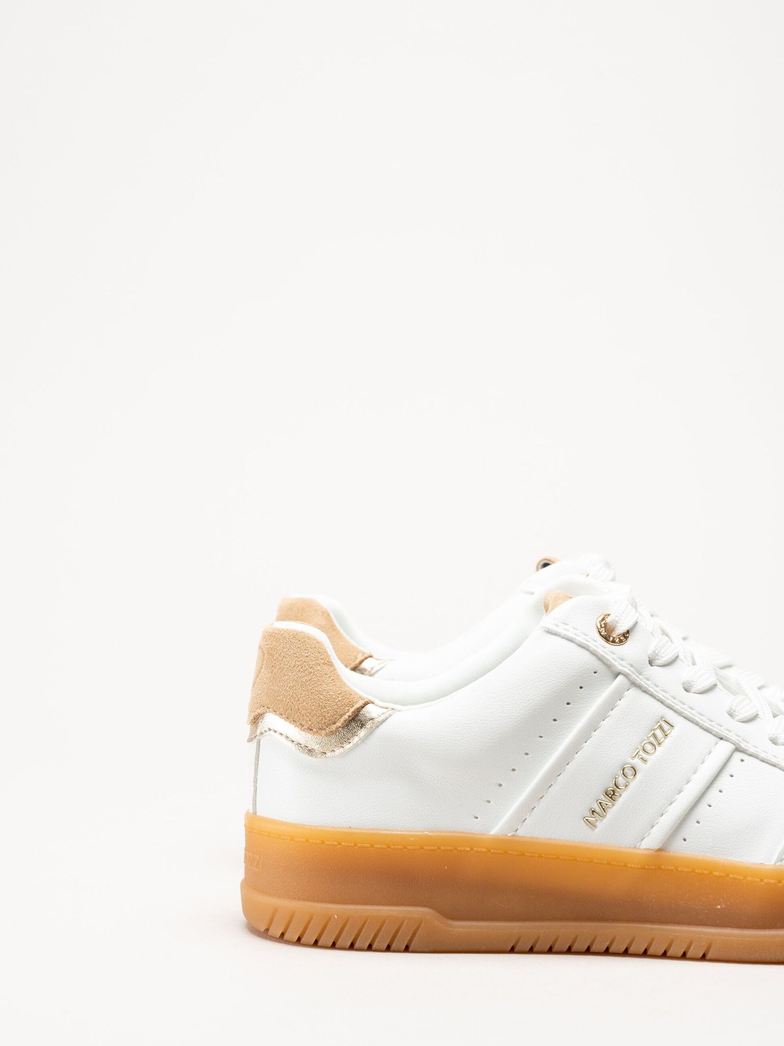Marco Tozzi - Vita sneakers i skinnimitation