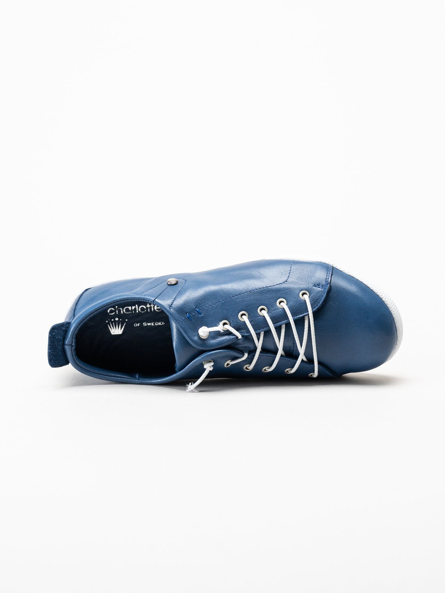 Charlotte of Sweden - Blå sneakers i skinn
