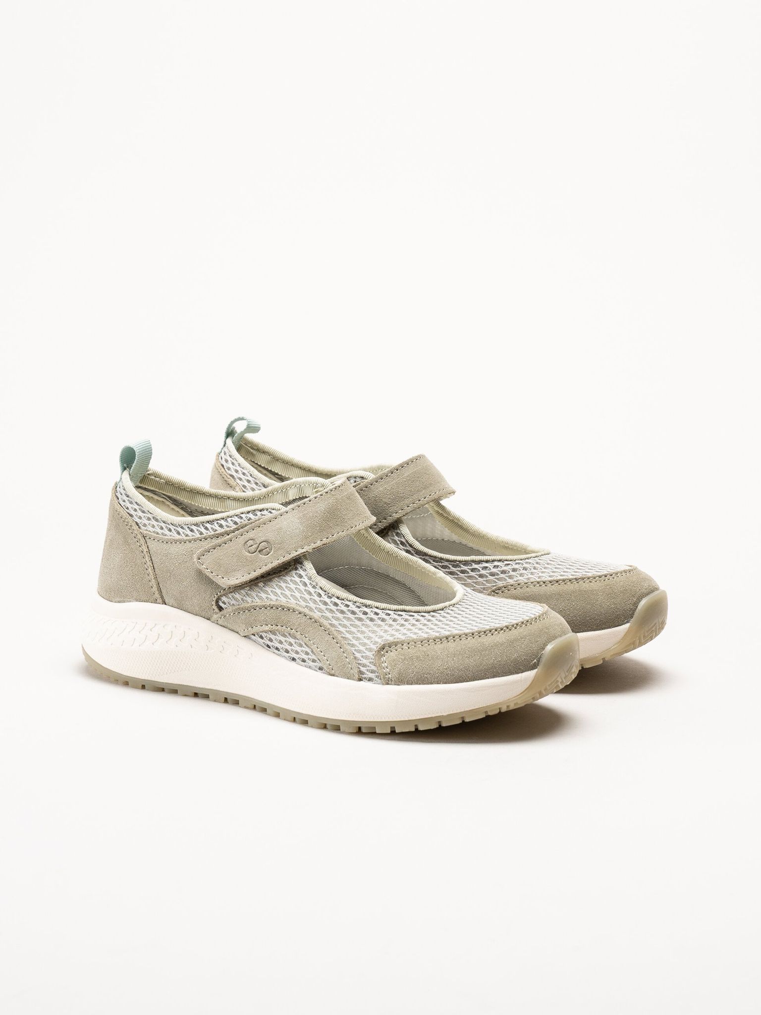 Green Comfort - Zigga Mary Jane - Gröna ballerinaskor i mocka