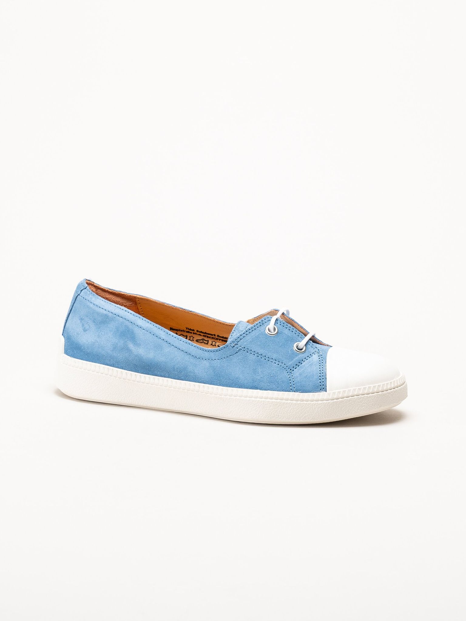 Think - Turna - Turkosa Ballerina i mocka