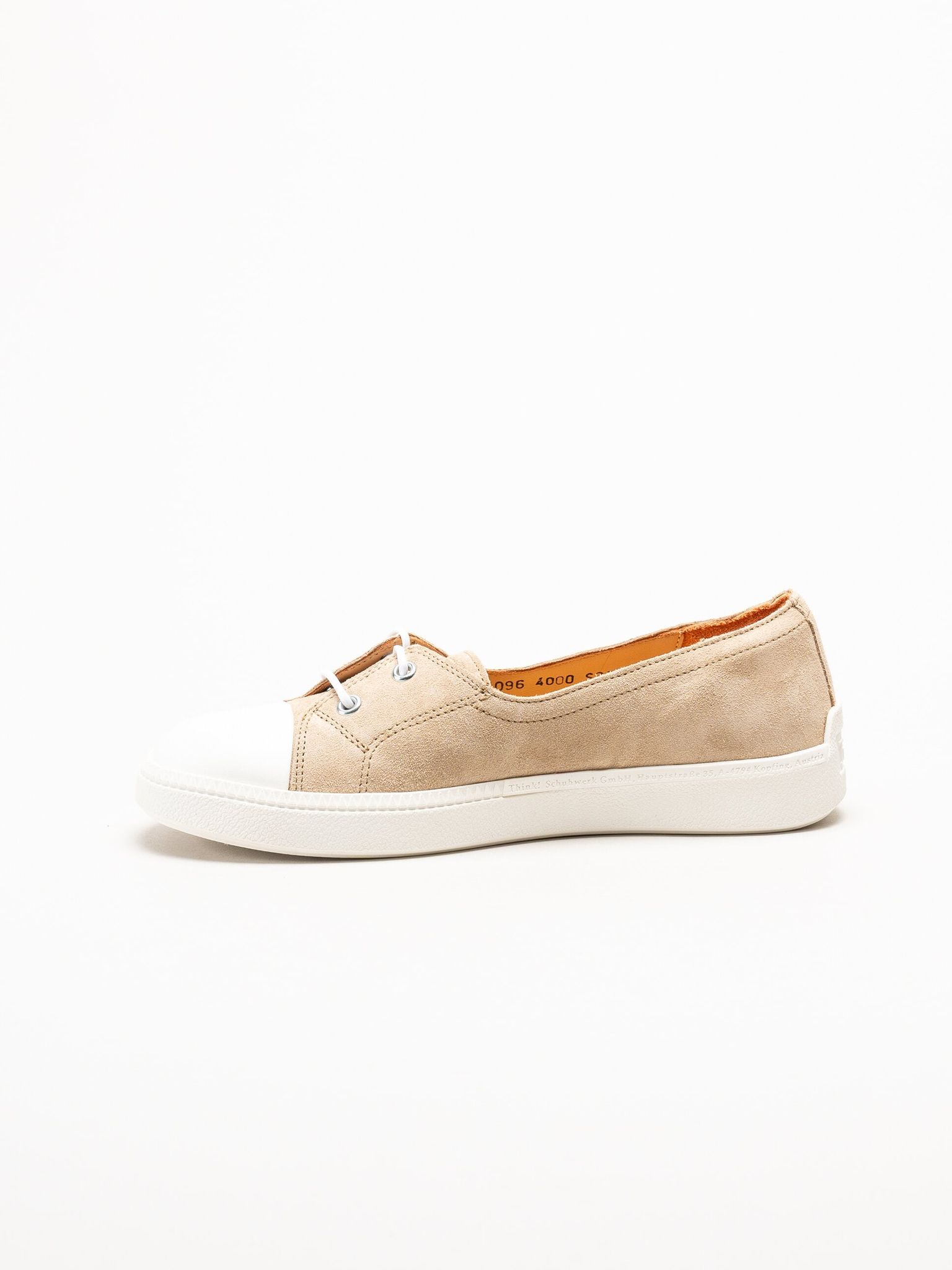 Think - Turna - Beige Ballerina i mocka