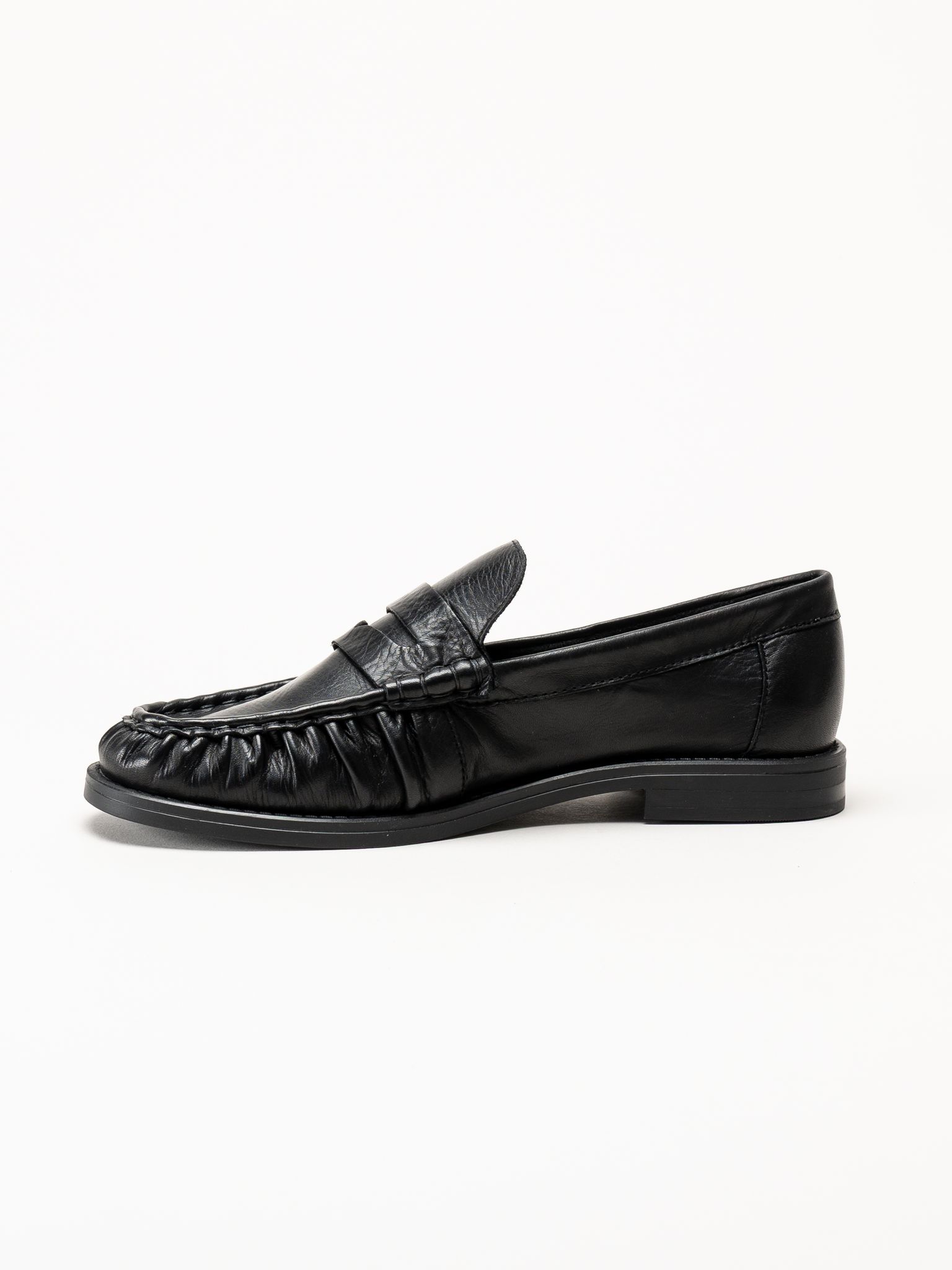 Johnny Bulls - Brooklyn - Svarta loafers i skinn