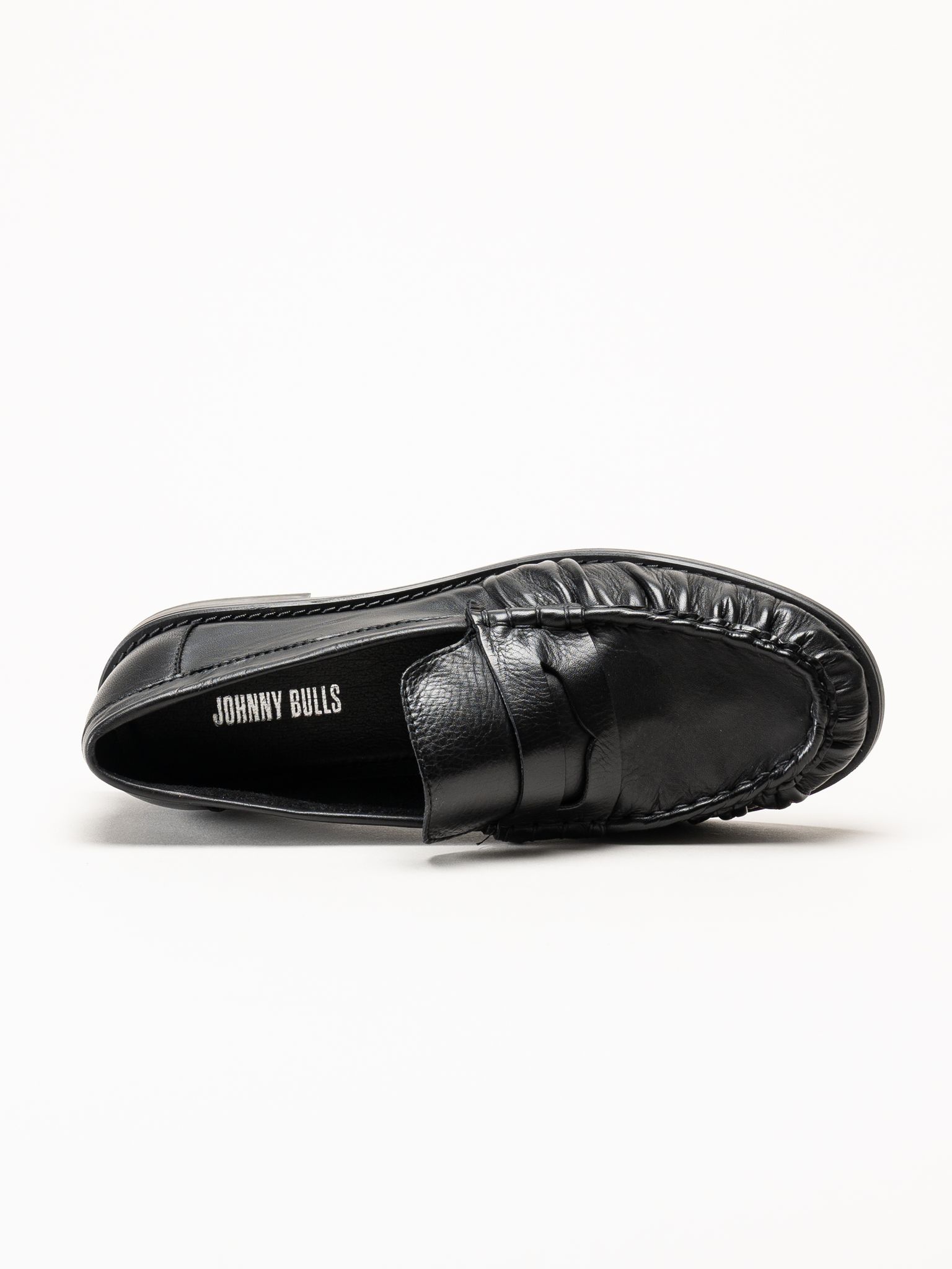Johnny Bulls - Brooklyn - Svarta loafers i skinn