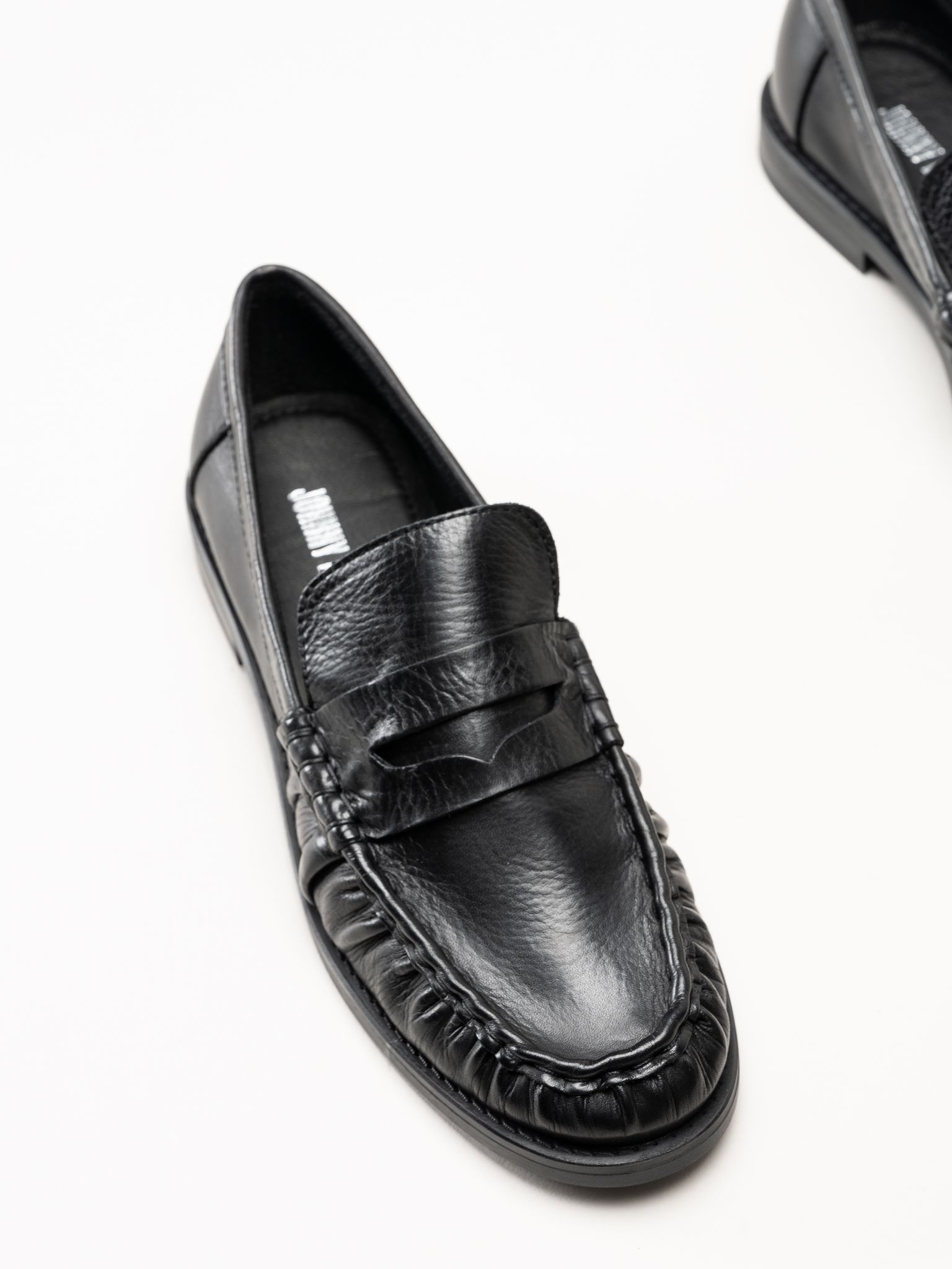 Johnny Bulls - Brooklyn - Svarta loafers i skinn