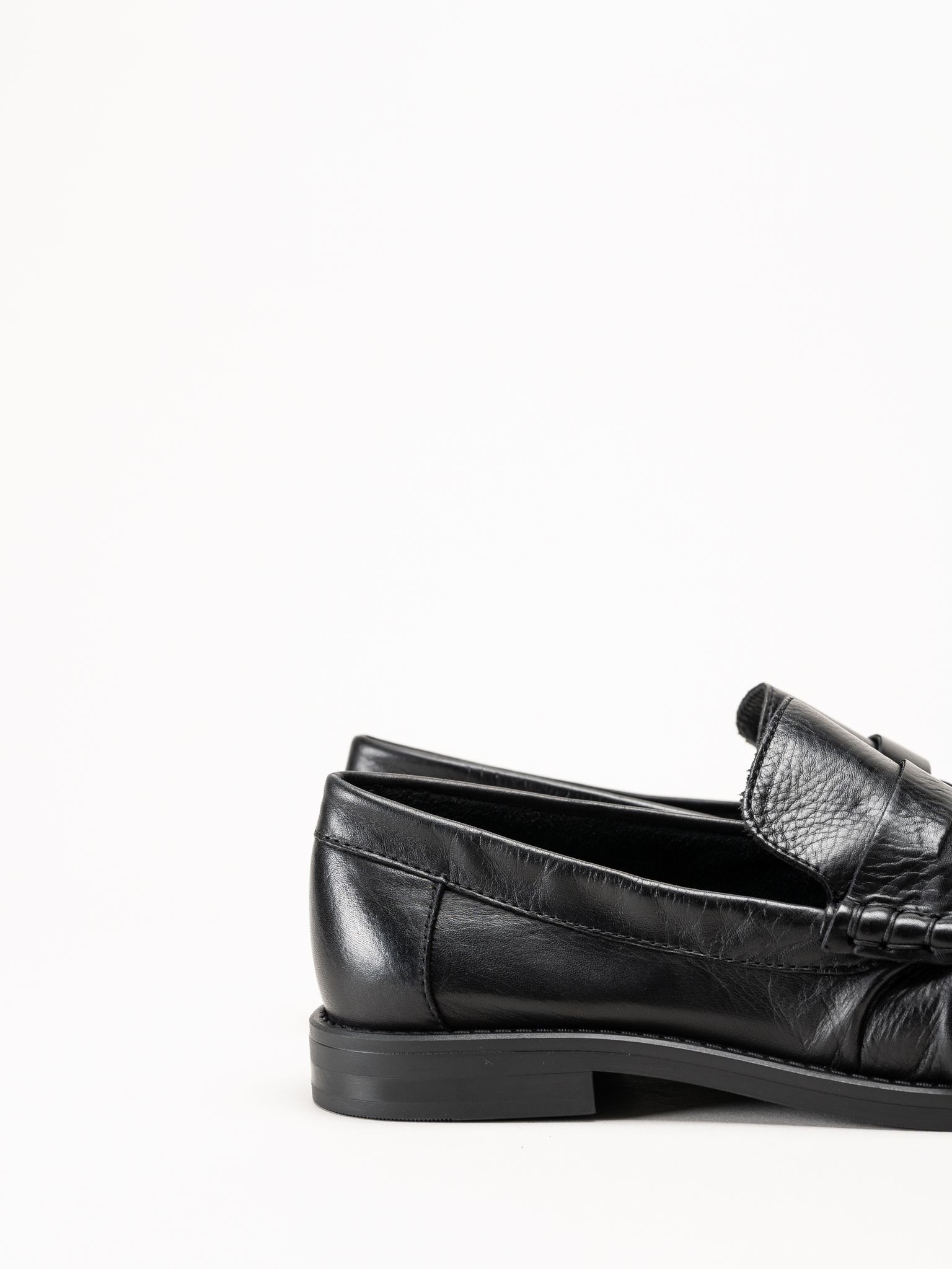 Johnny Bulls - Brooklyn - Svarta loafers i skinn