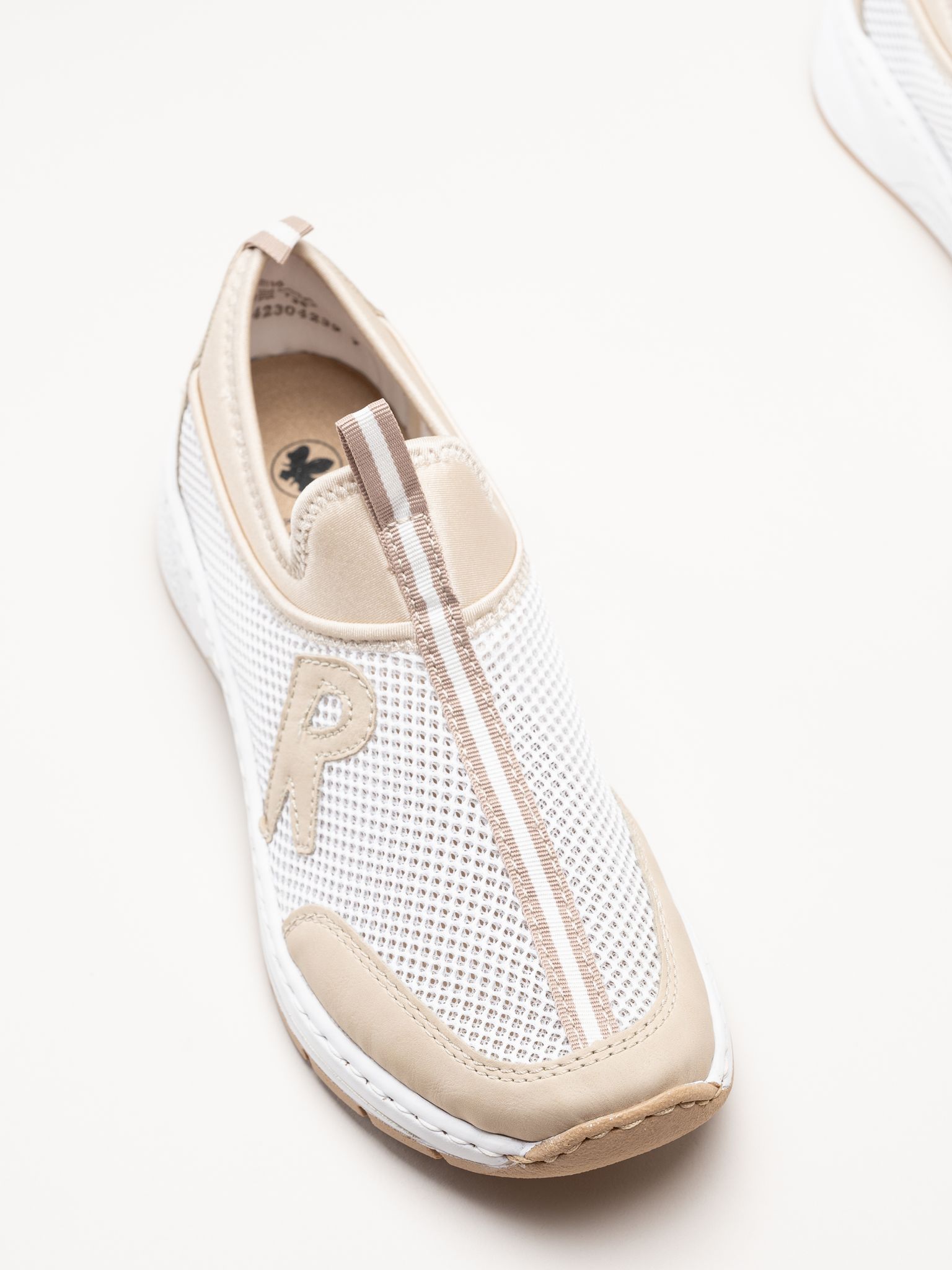 Rieker - Beige slip on sneakers