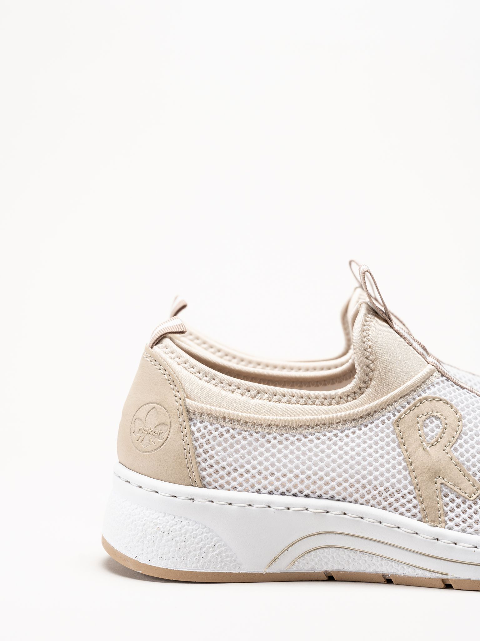 Rieker - Beige slip on sneakers