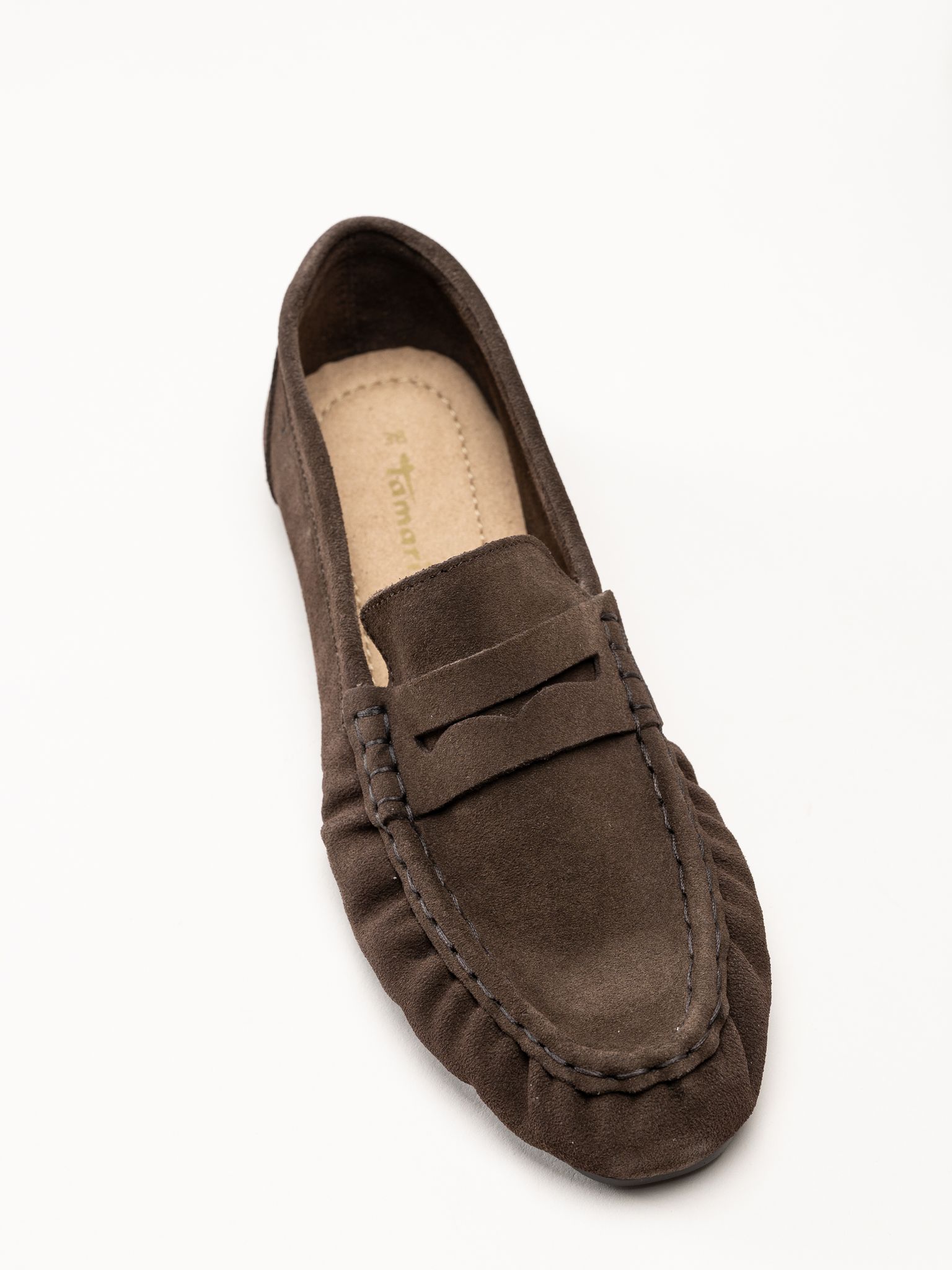 Tamaris - Mörkbruna loafers