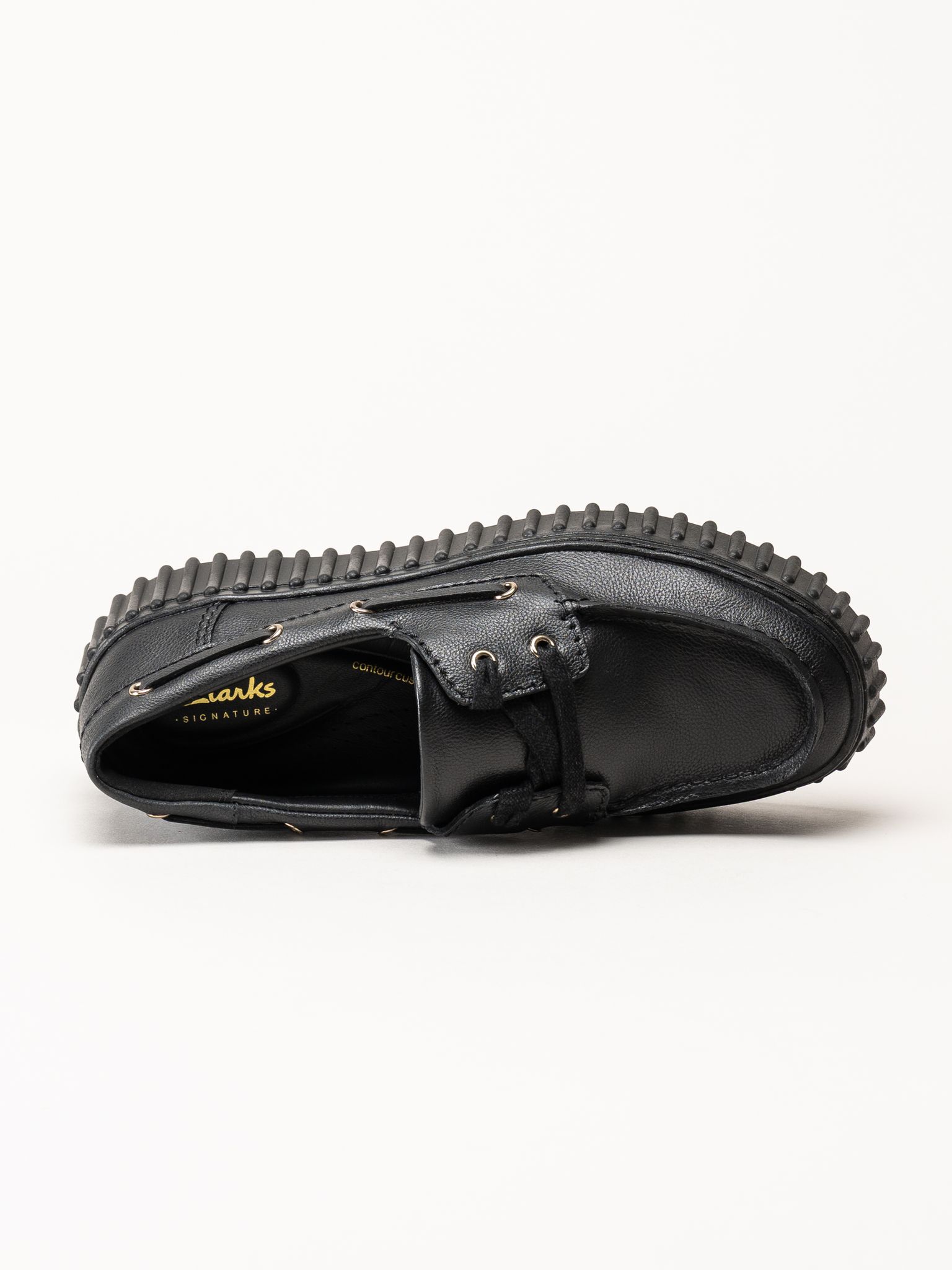 Clarks - Torhill Boat - Svarta snörskor