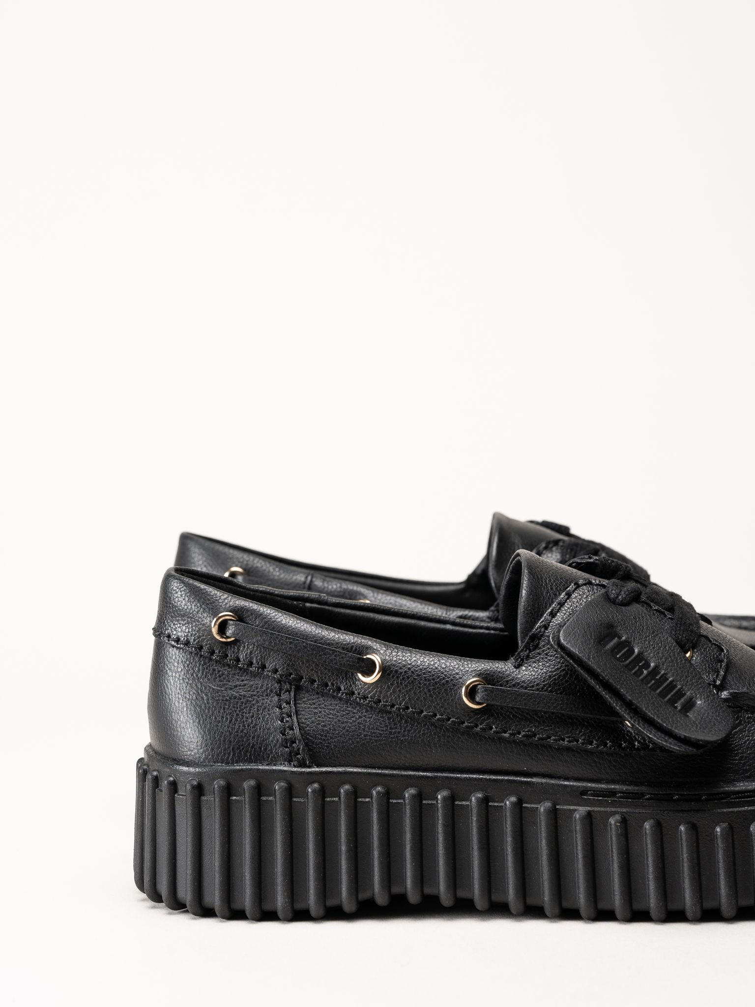 Clarks - Torhill Boat - Svarta snörskor