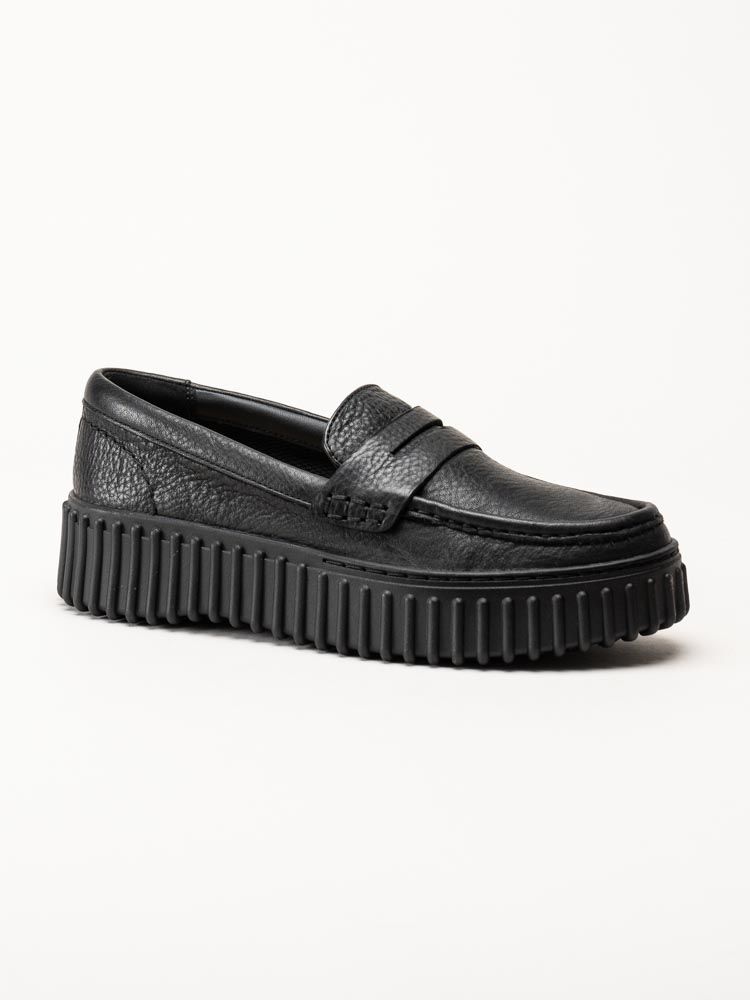 Clarks - Torhill Penny - Svarta loafers