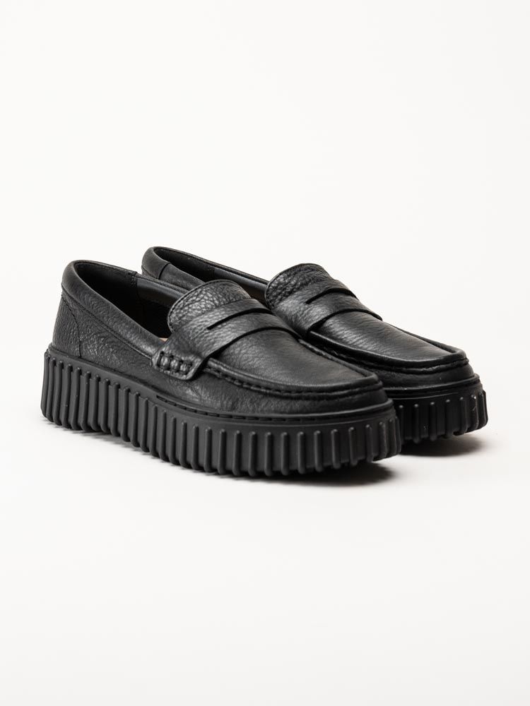 Clarks - Torhill Penny - Svarta loafers