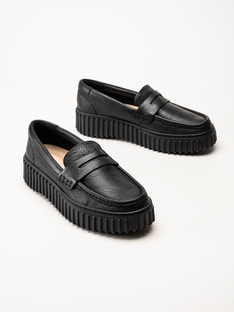 Clarks - Torhill Penny - Svarta loafers